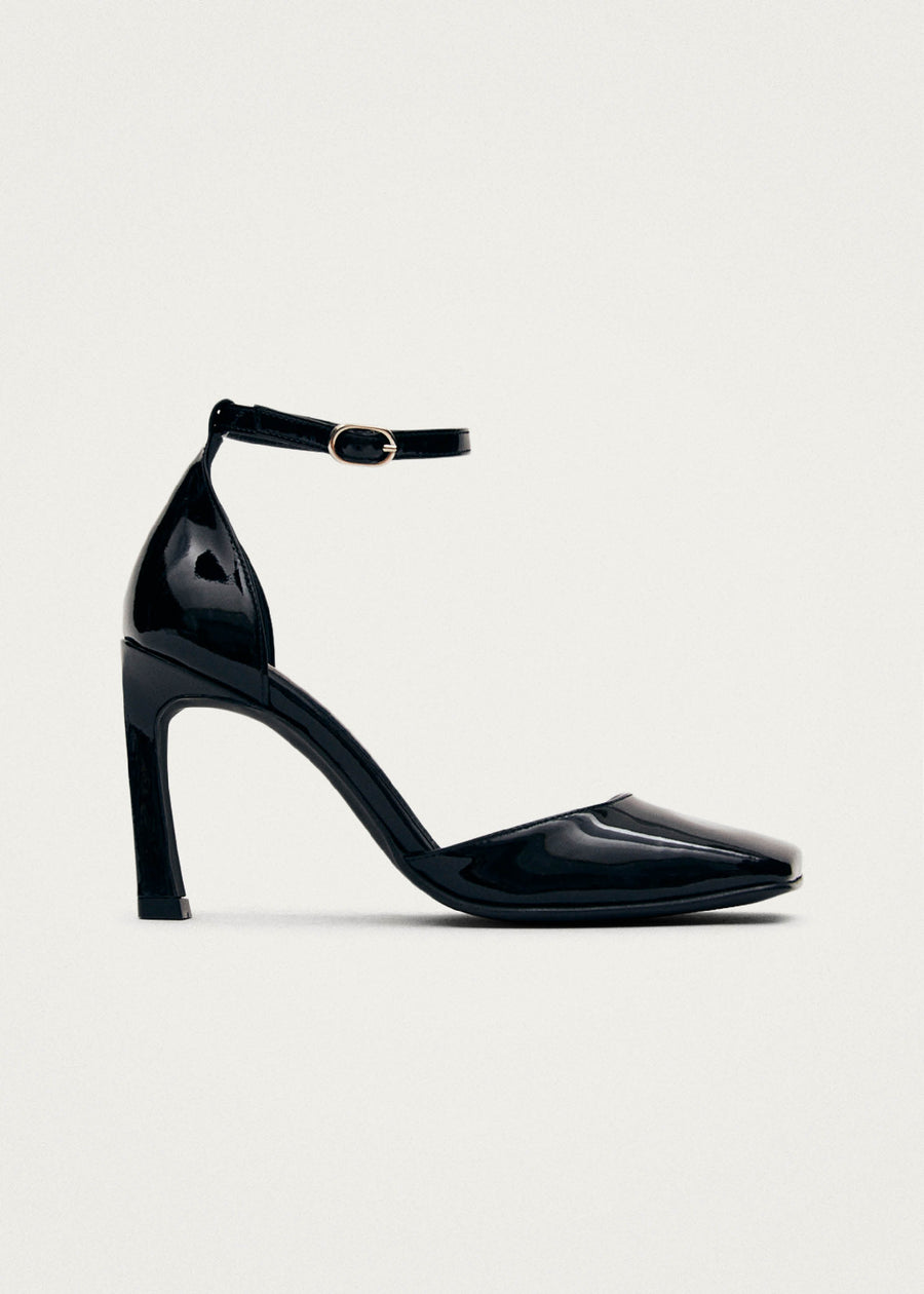 Liebe Onix Black Leather Pumps