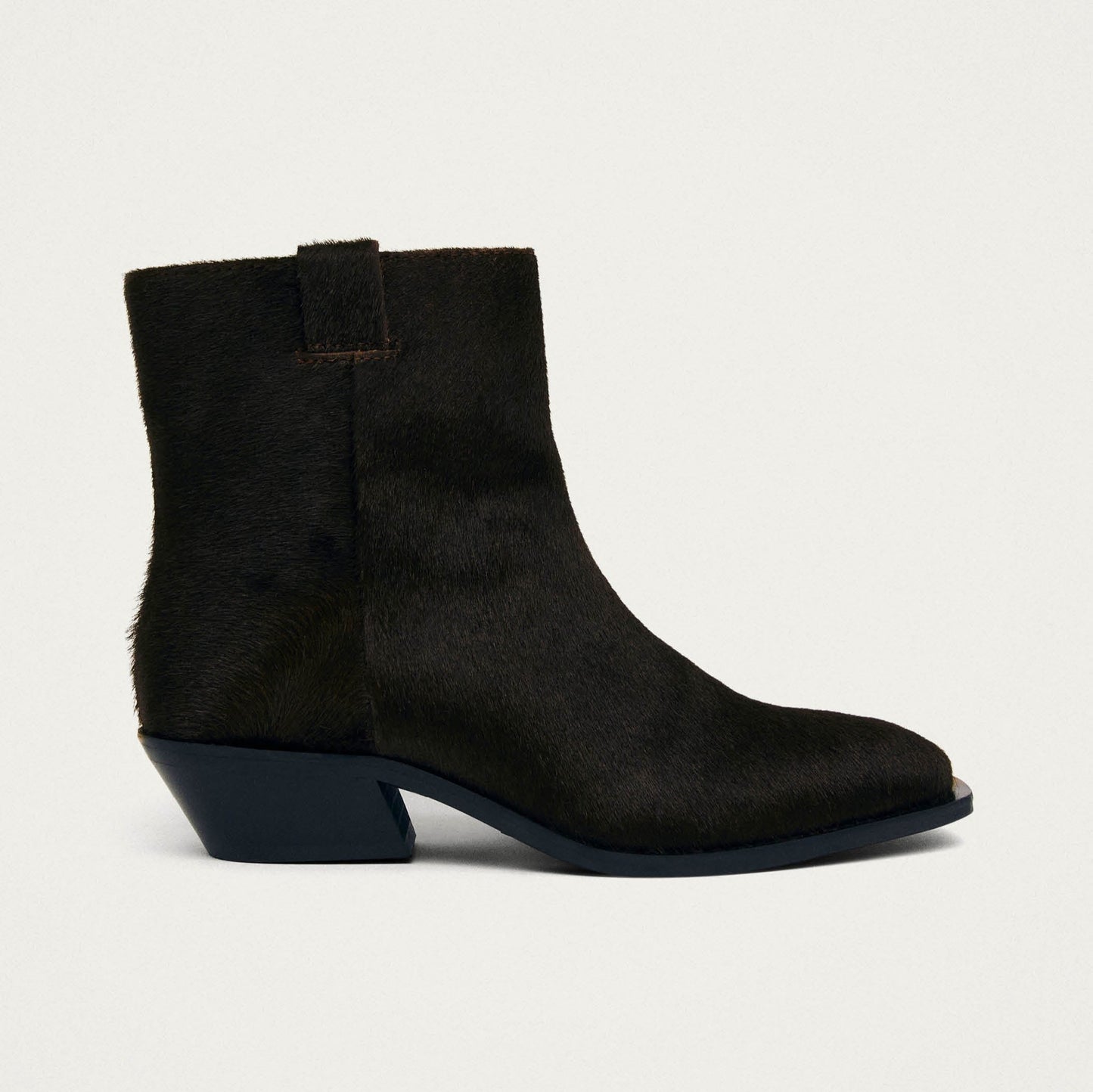 Syd Soft Dark Brown Leather Ankle Boots