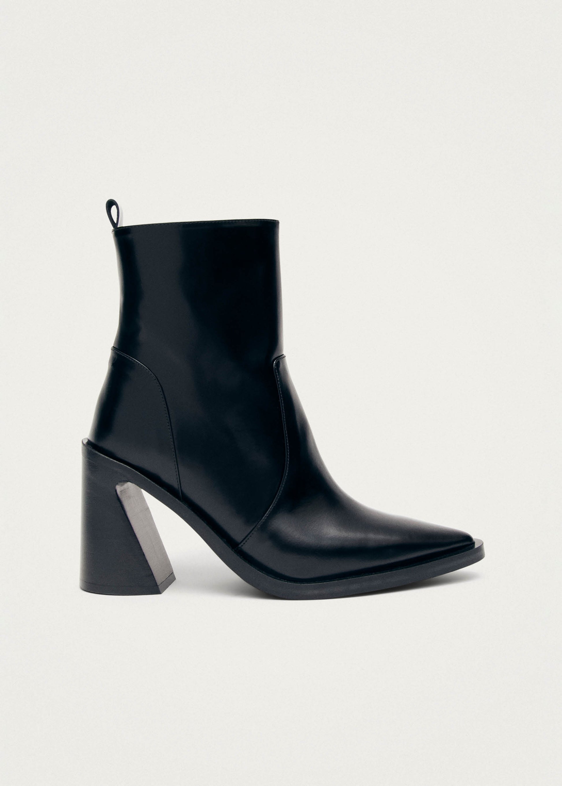 Haylo Black Leather Ankle Boots ALOHAS - Main Image