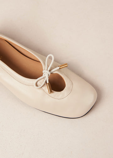 Rosalind Cream Ballet Flats ALOHAS