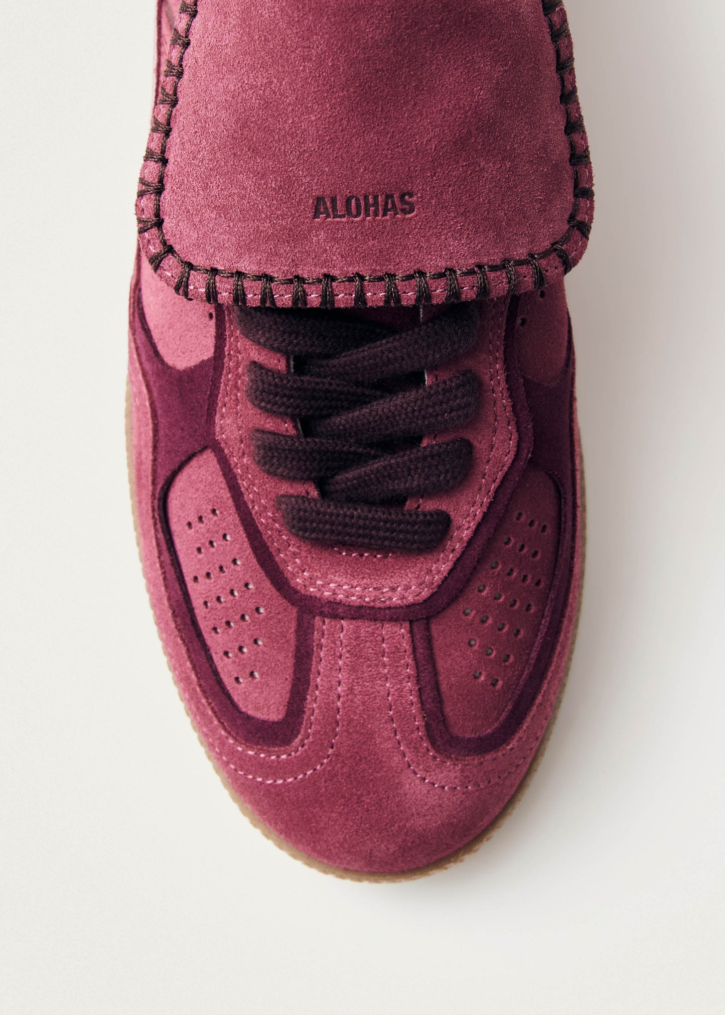 Tb.490 Club Suede Raspberry Leather Sneakers