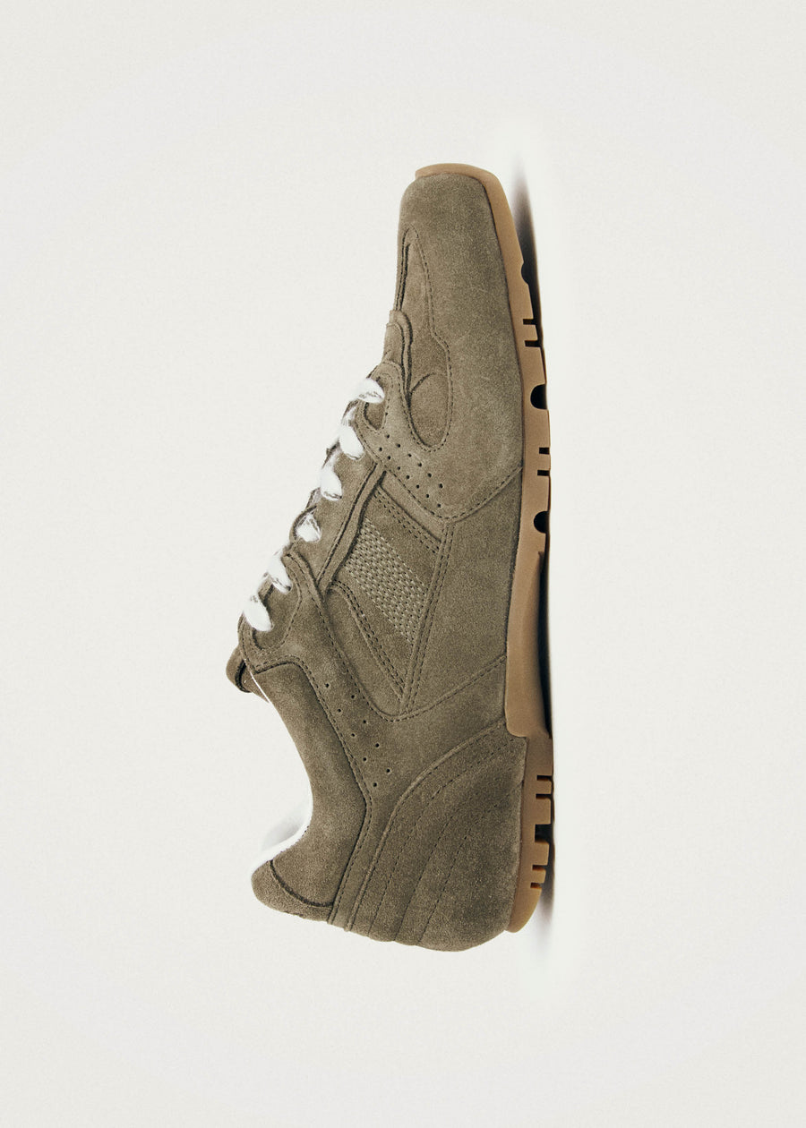 Tb.56 Suede Khaki Leather Sneakers