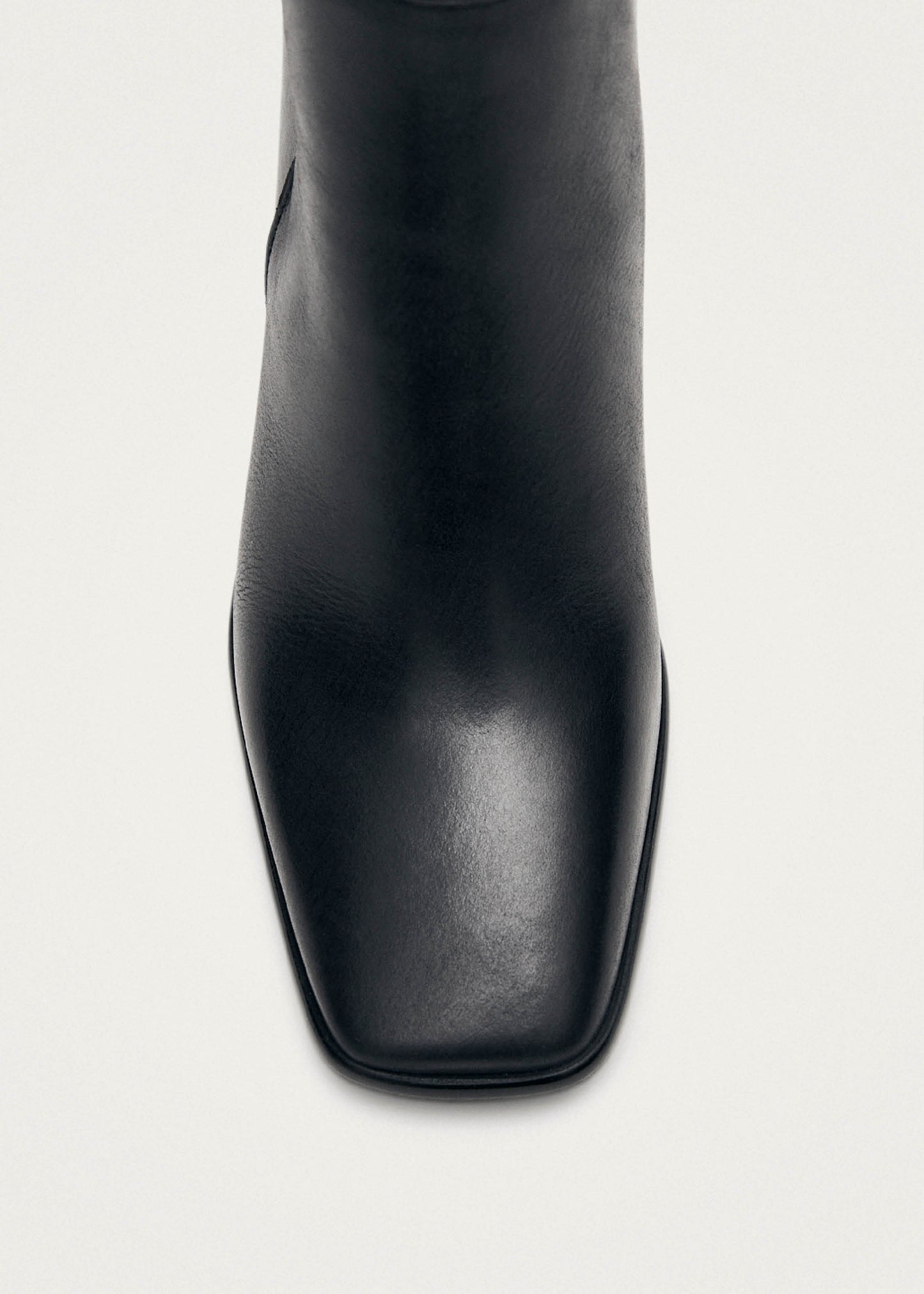 West Bottines en cuir noir