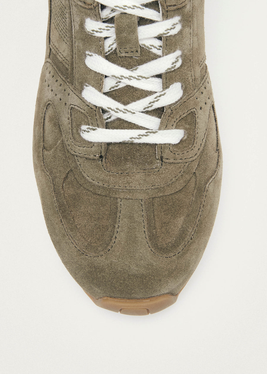 Tb.56 Suede Khaki Leather Sneakers