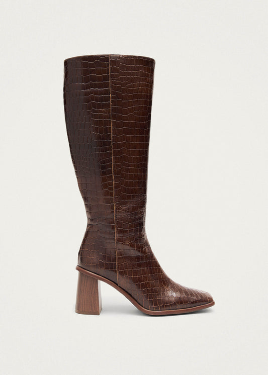 East Croco Botas Marrones de Piel