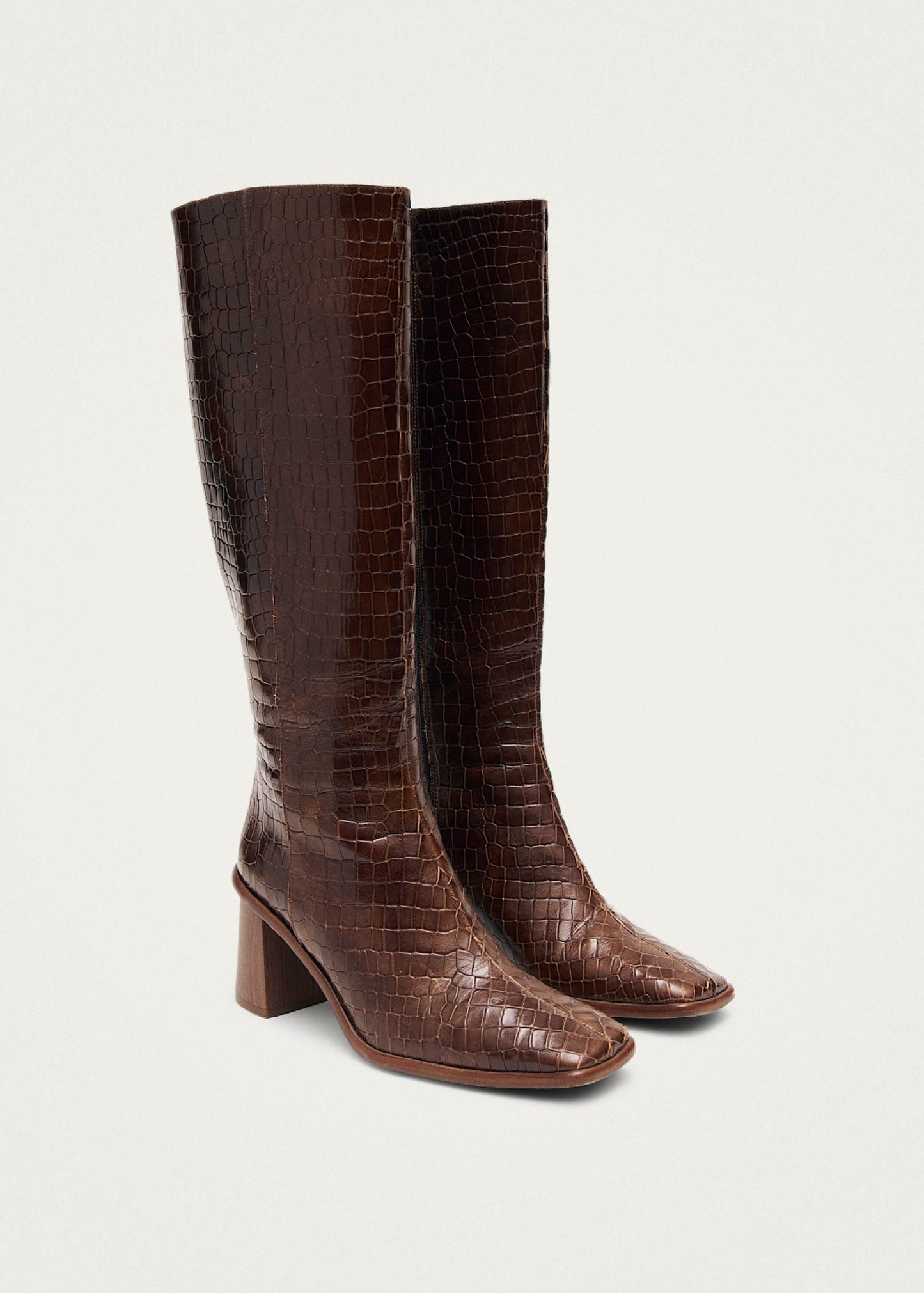 East Croco Botas Marrones de Piel