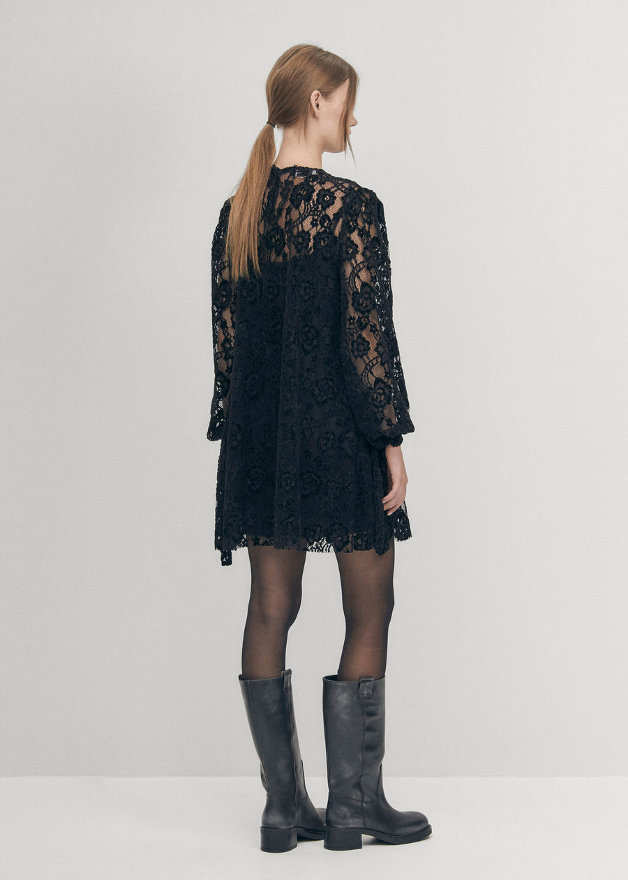 Dablon Lace Black Dress