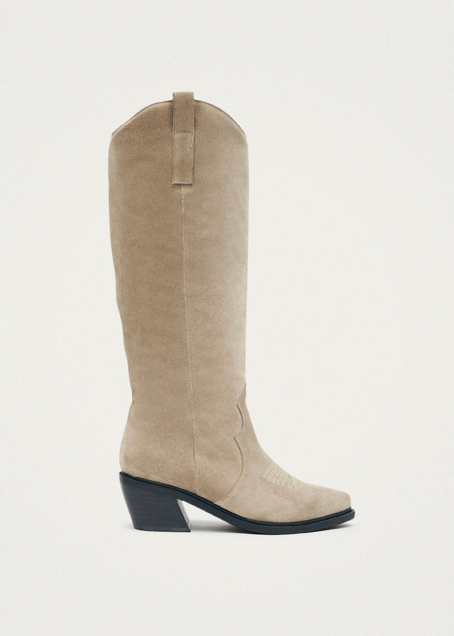 Mount Suede Bottes en daim beige