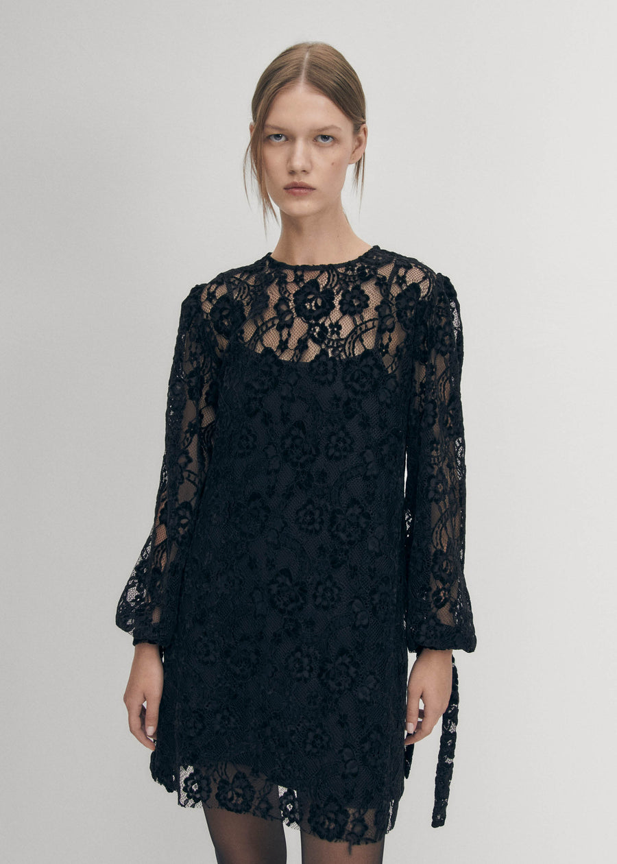 Dablon Lace Black Dress