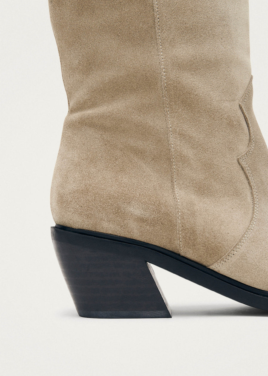 Mount Suede Bottes en daim beige