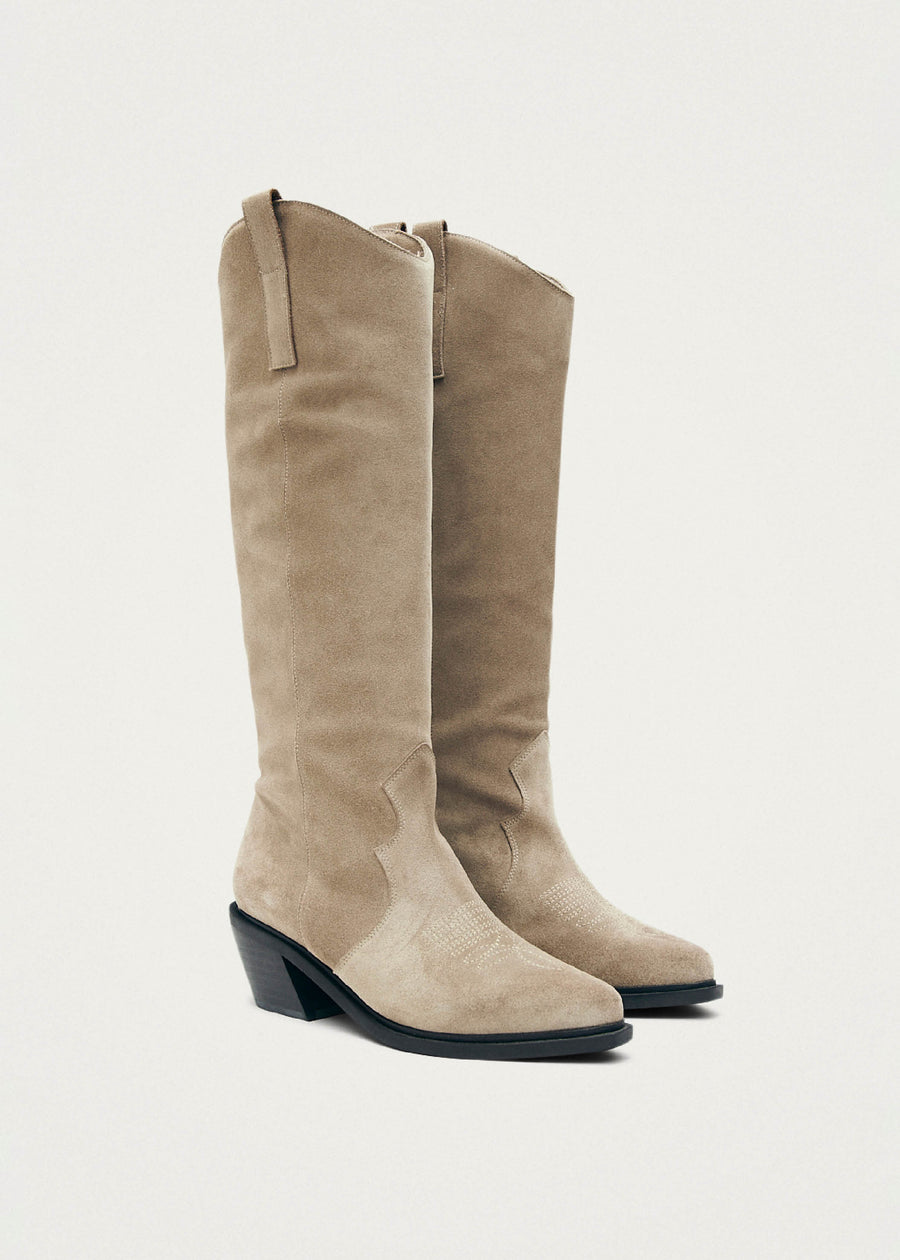 Mount Suede Bottes en daim beige