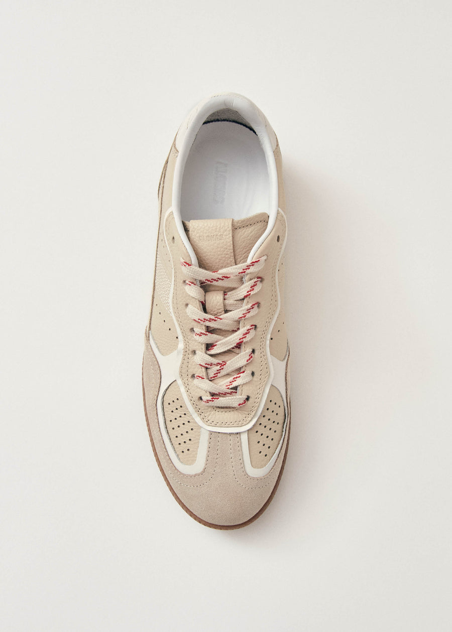 Tb.490 Rife Grain Cream Leather Sneakers | ALOHAS