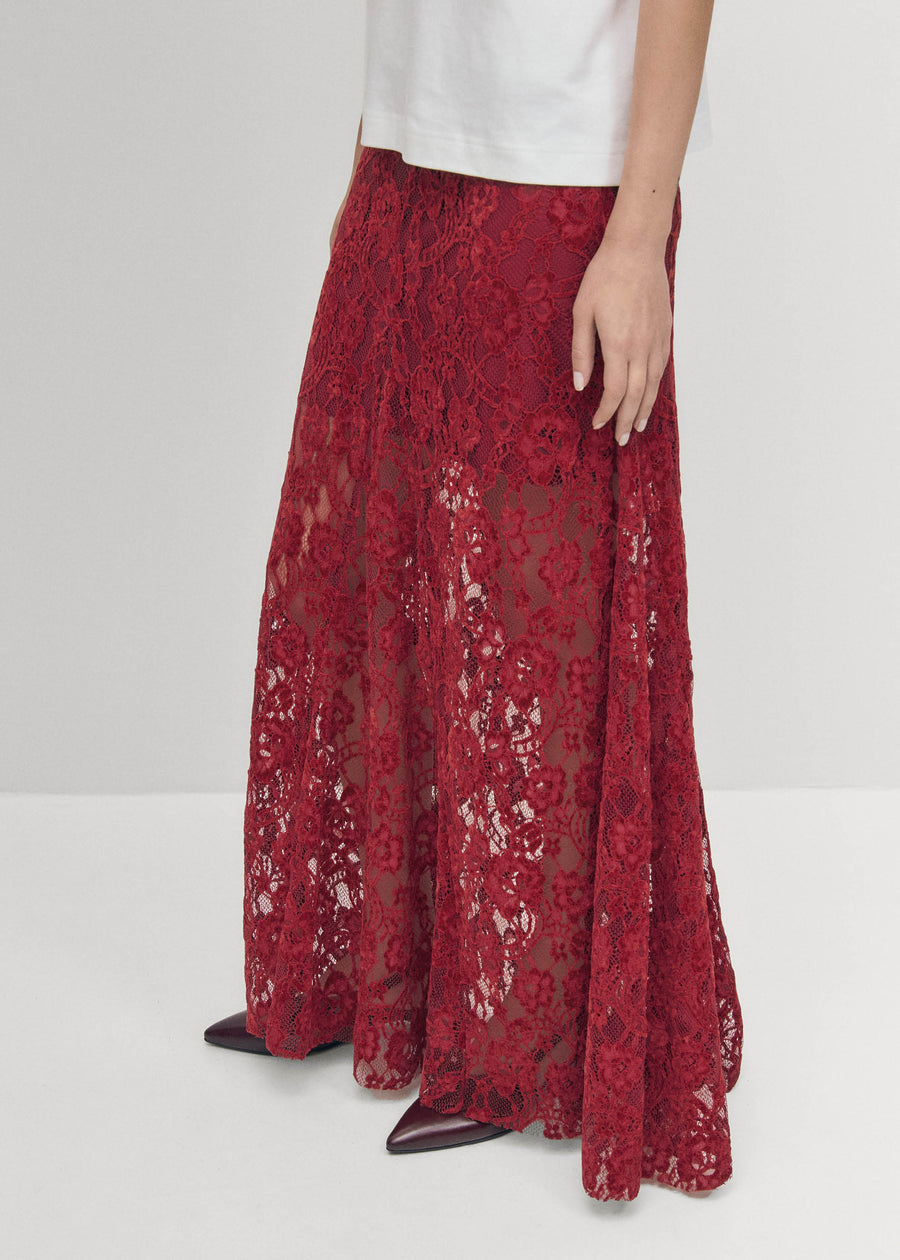 Bundi Lace Wine Skirt