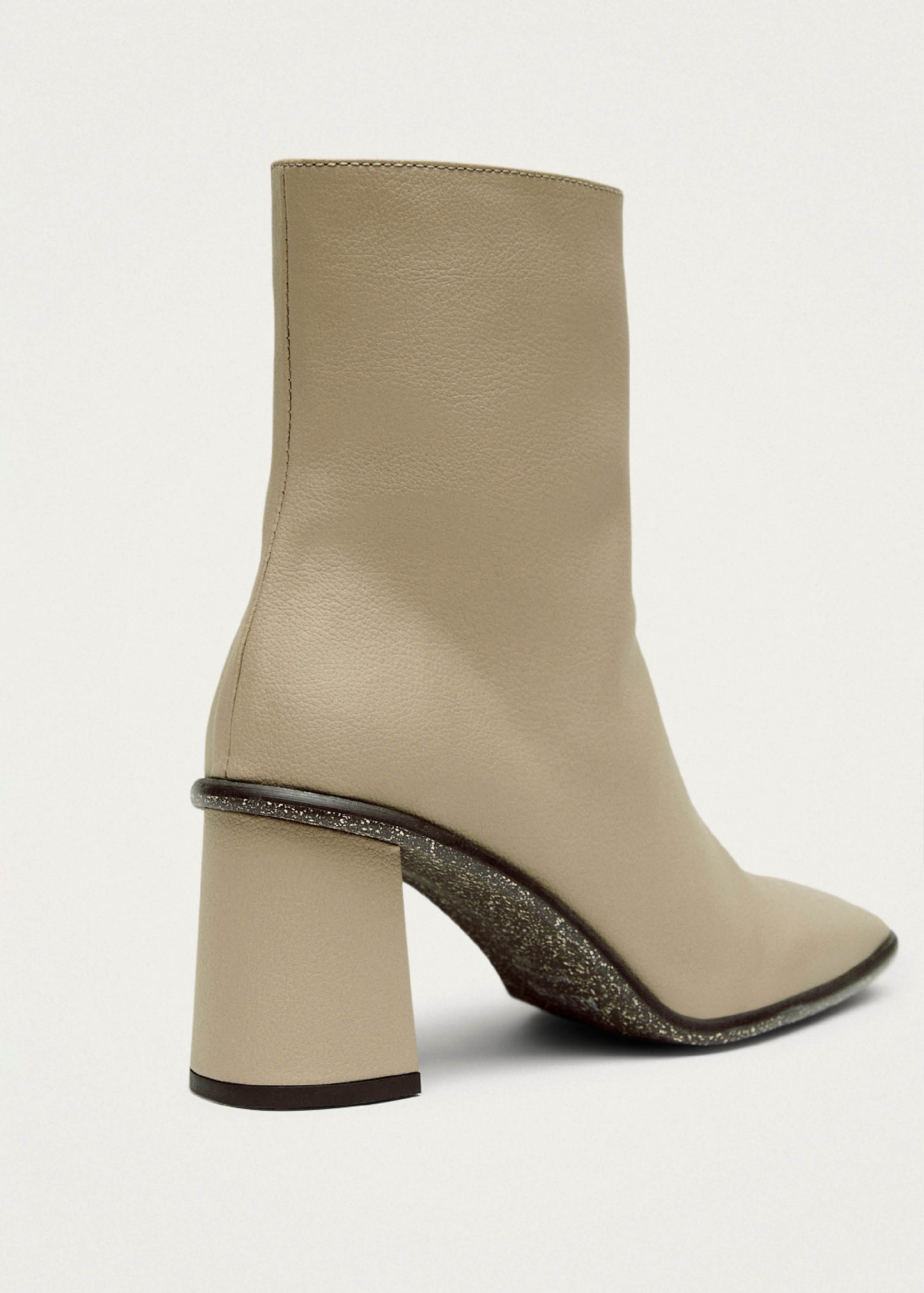 West Cactus Warm Sand Beige Vegan Leather Ankle Boots