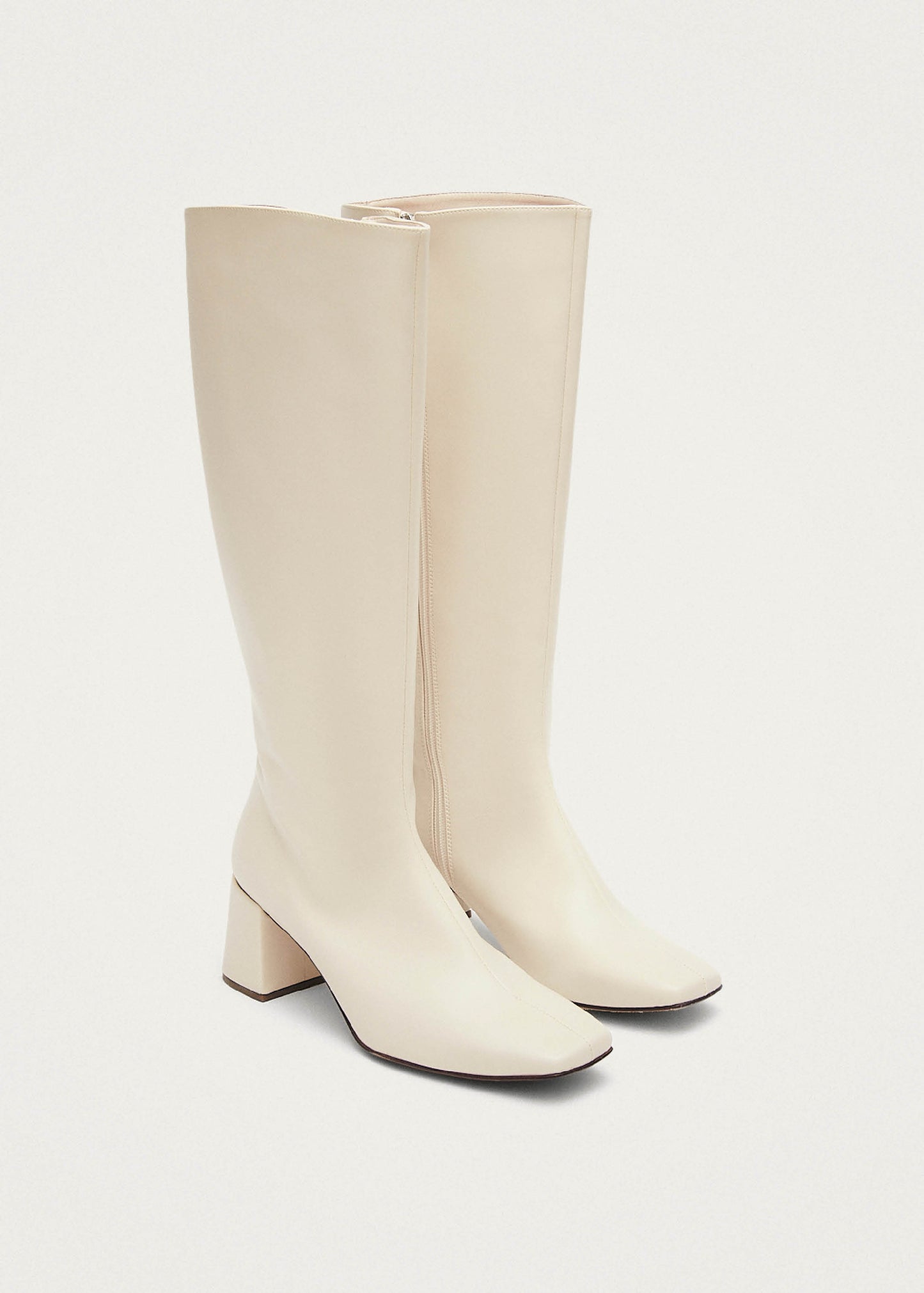 Chalk Bottes en cuir vegan blanc