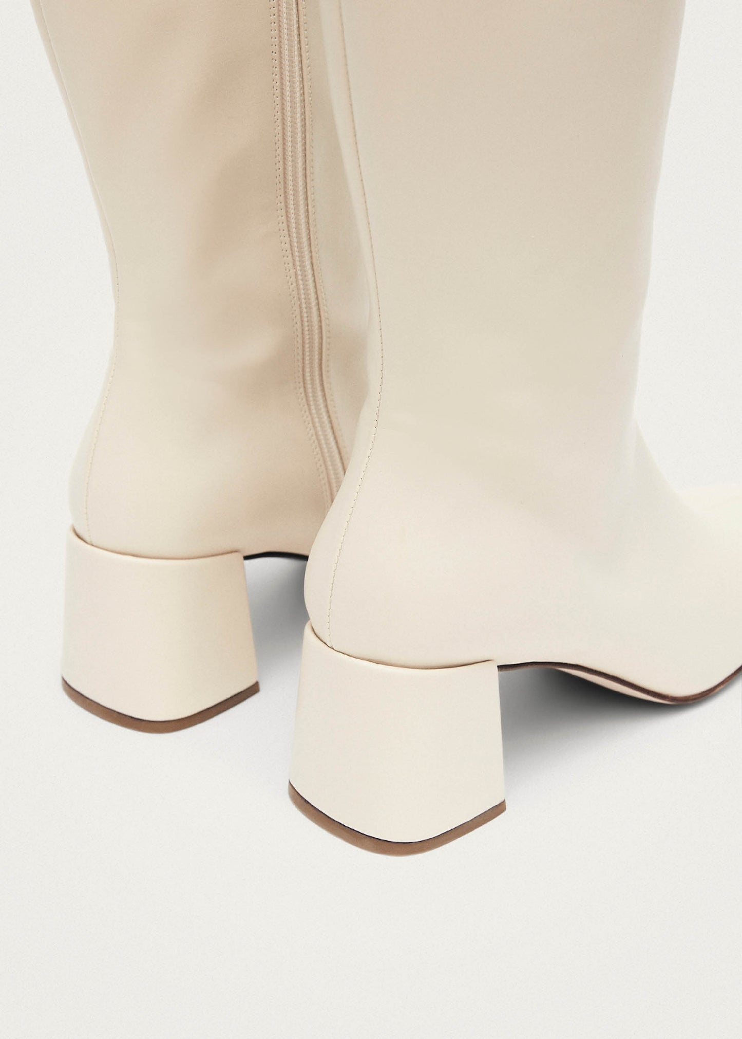 Chalk Bottes en cuir vegan blanc