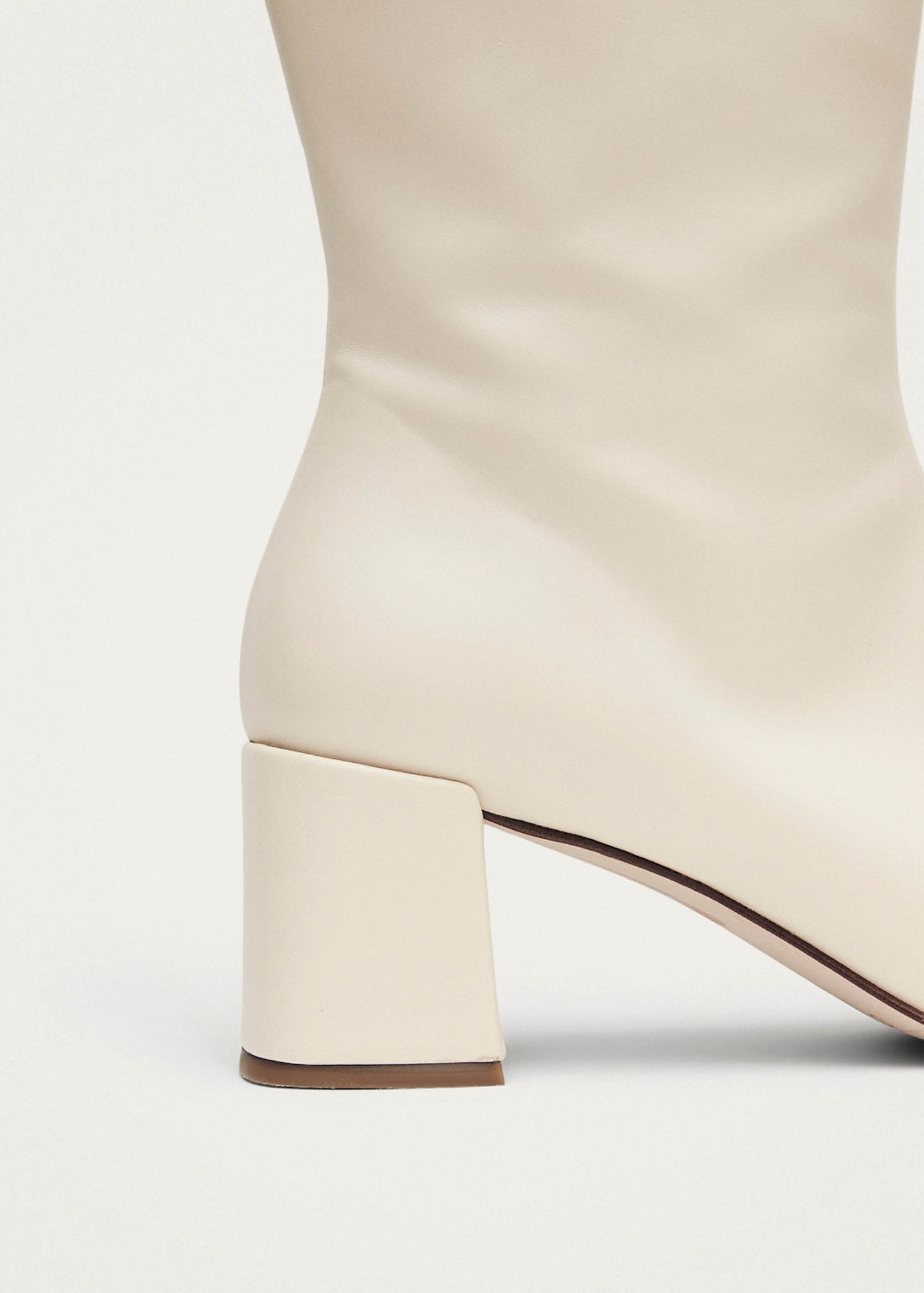 Chalk Bottes en cuir vegan blanc