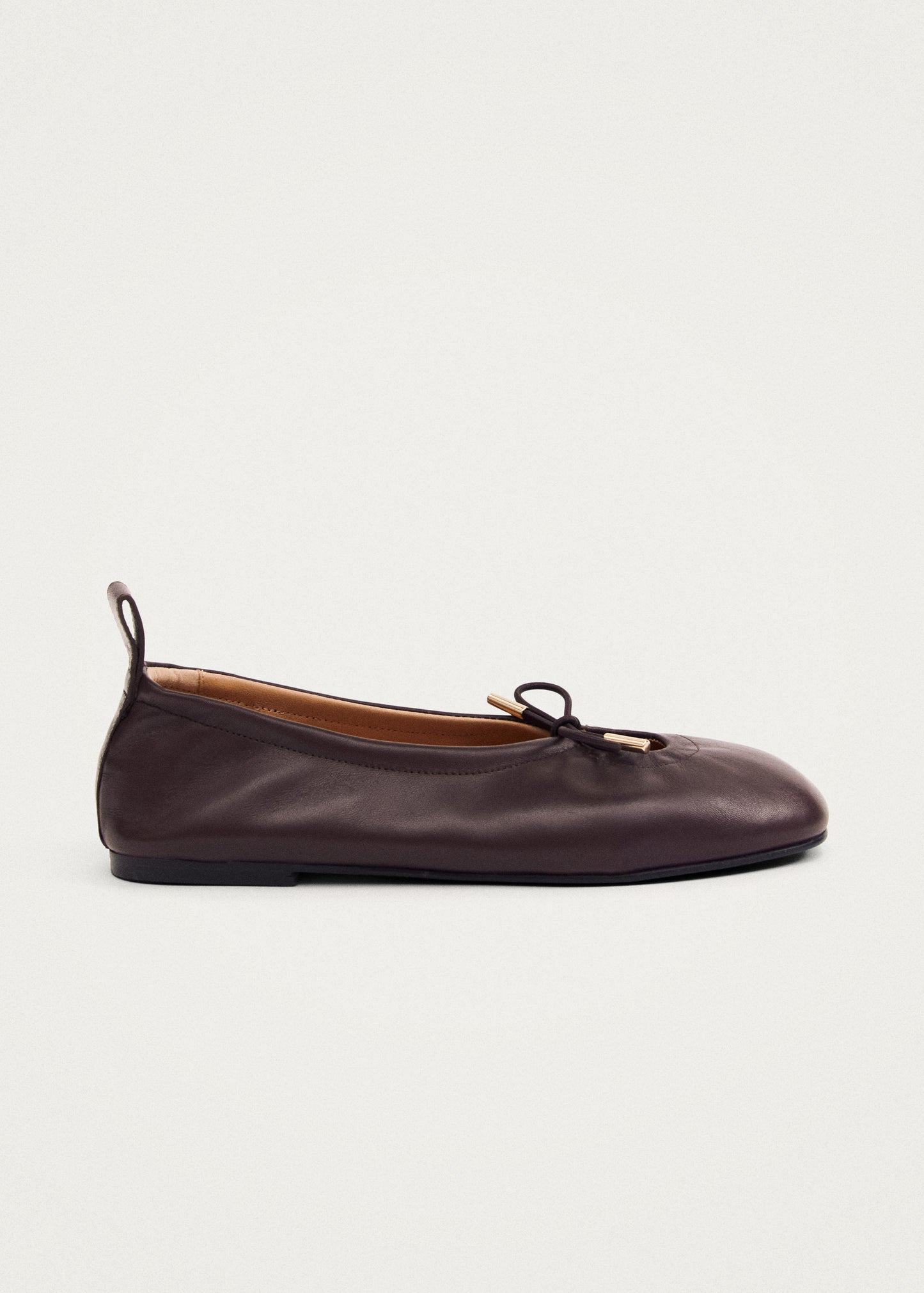 Rosalind Brown Leather Ballet Flats