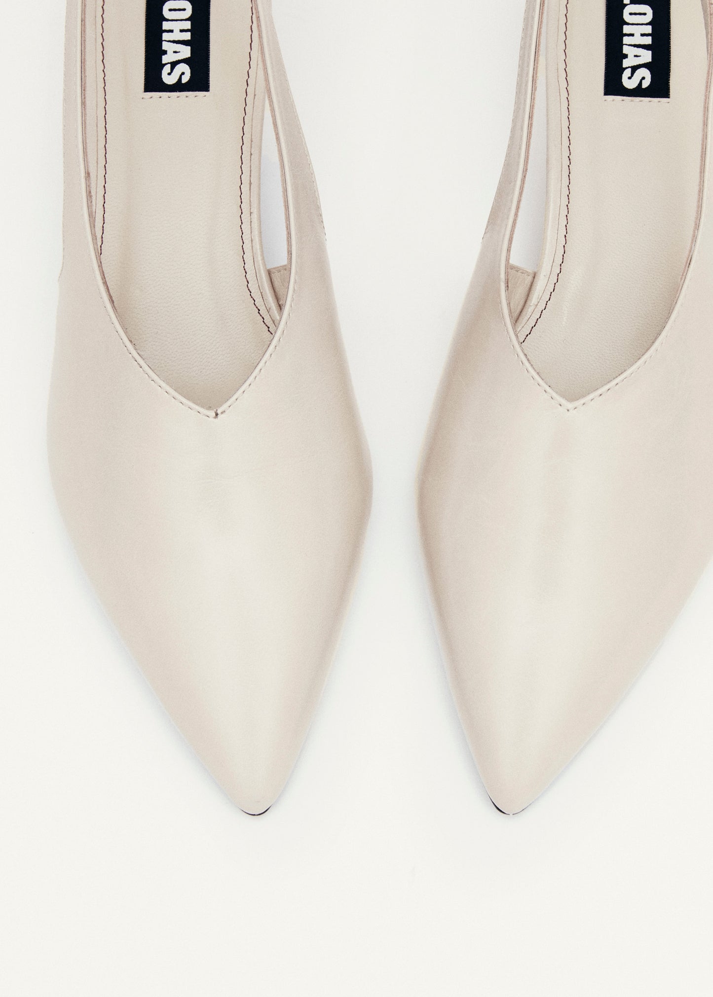 Eros Creme Leder Pumps