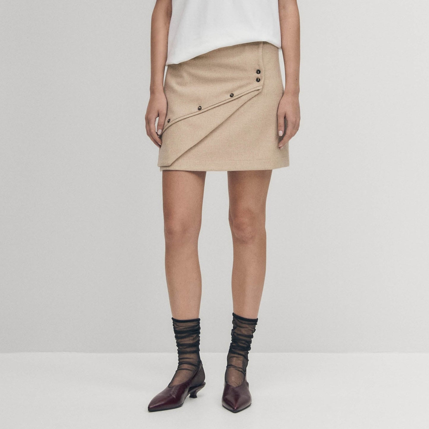 Adela Beige Skirt