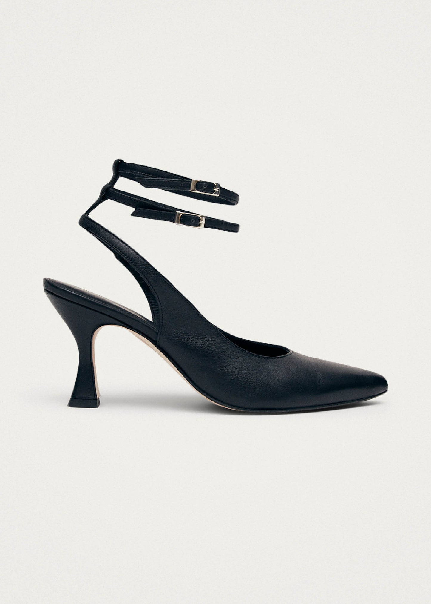 Louise Escarpins en cuir noir