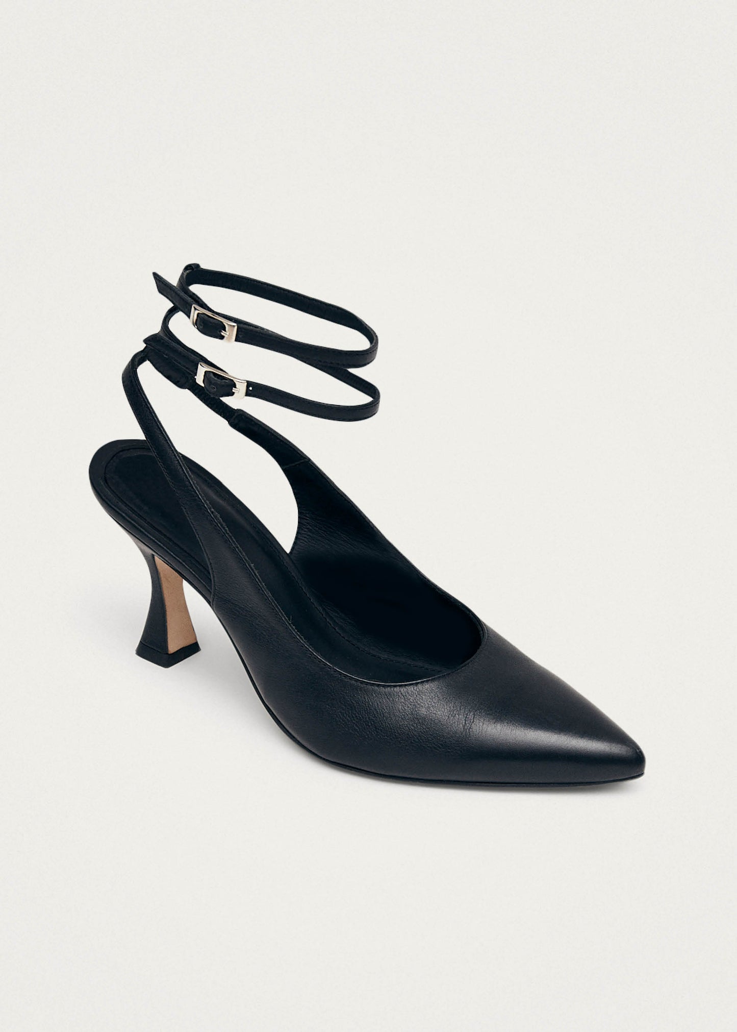 Louise Escarpins en cuir noir