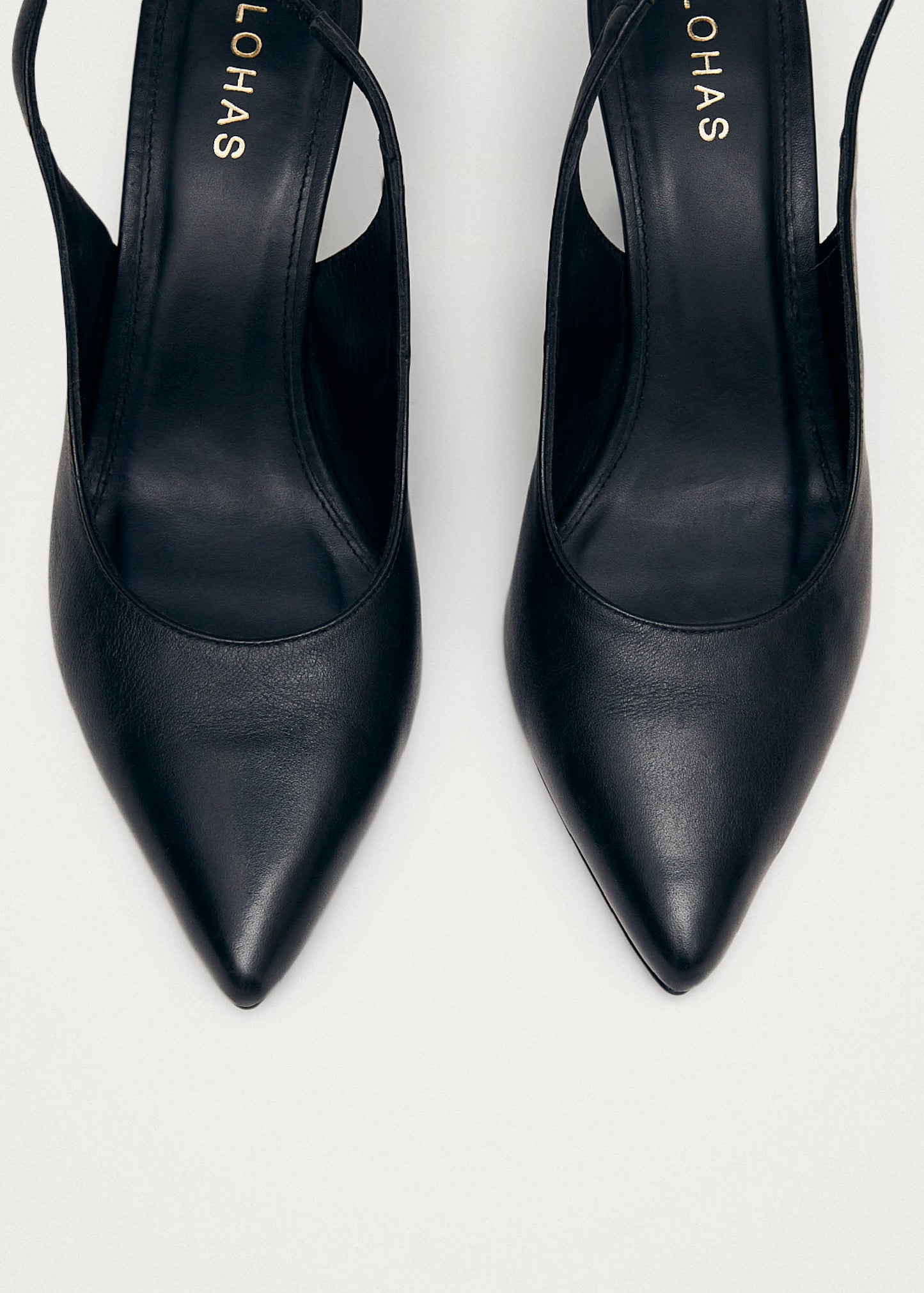 Louise Escarpins en cuir noir