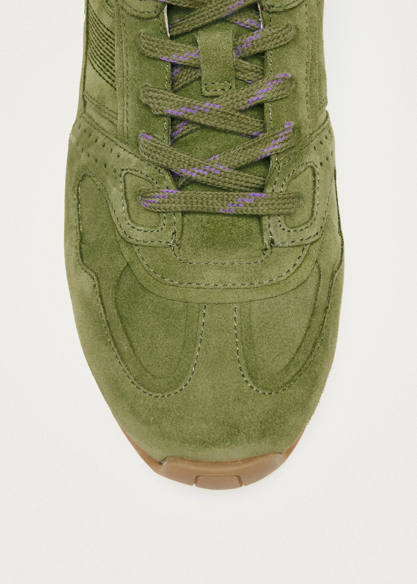 Tb.56 Suede Green Leather Sneakers