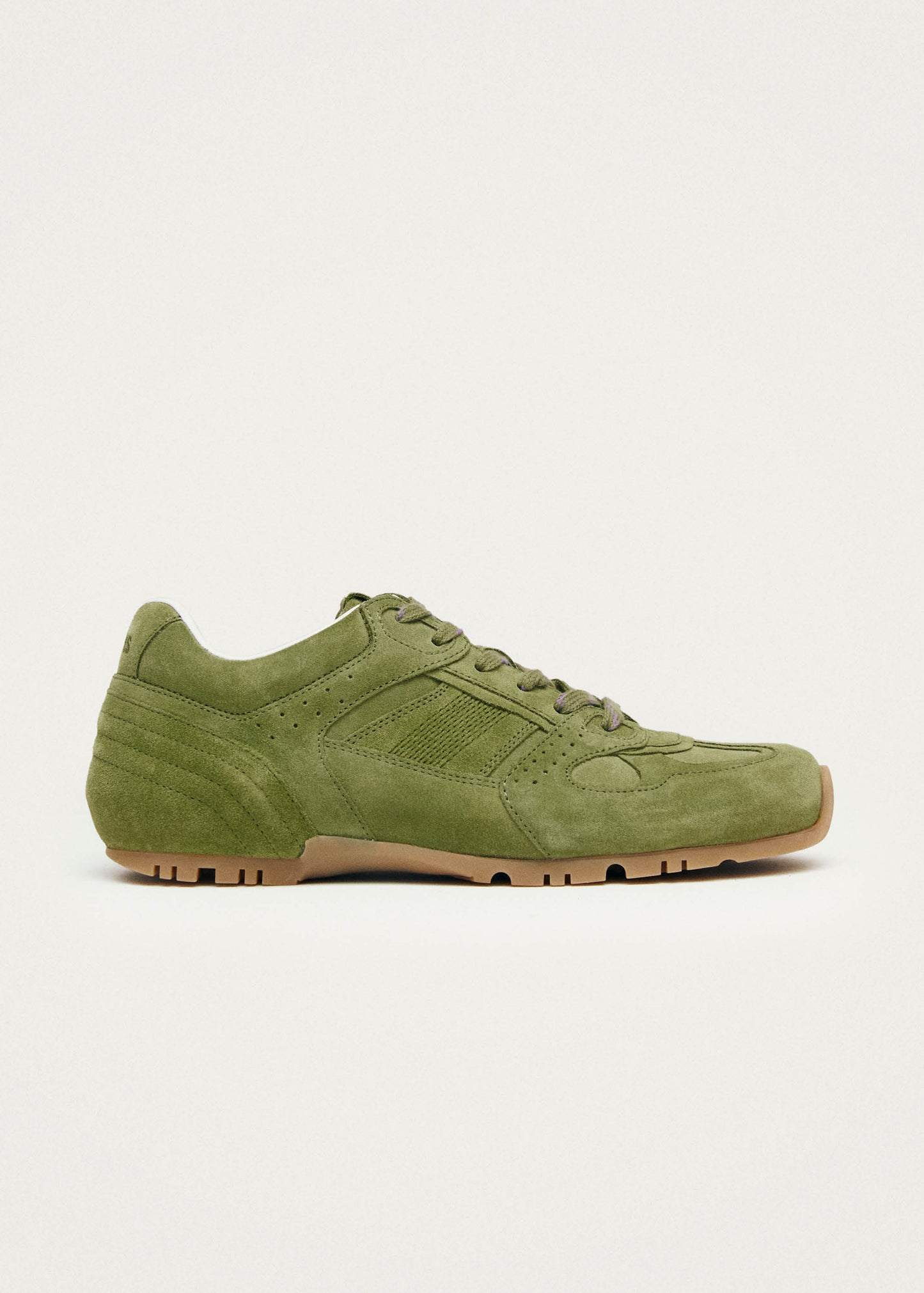 Tb.56 Suede Green Leather Sneakers