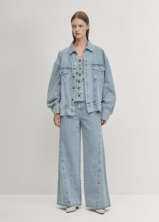 Alaska Veste en Denim Bleu