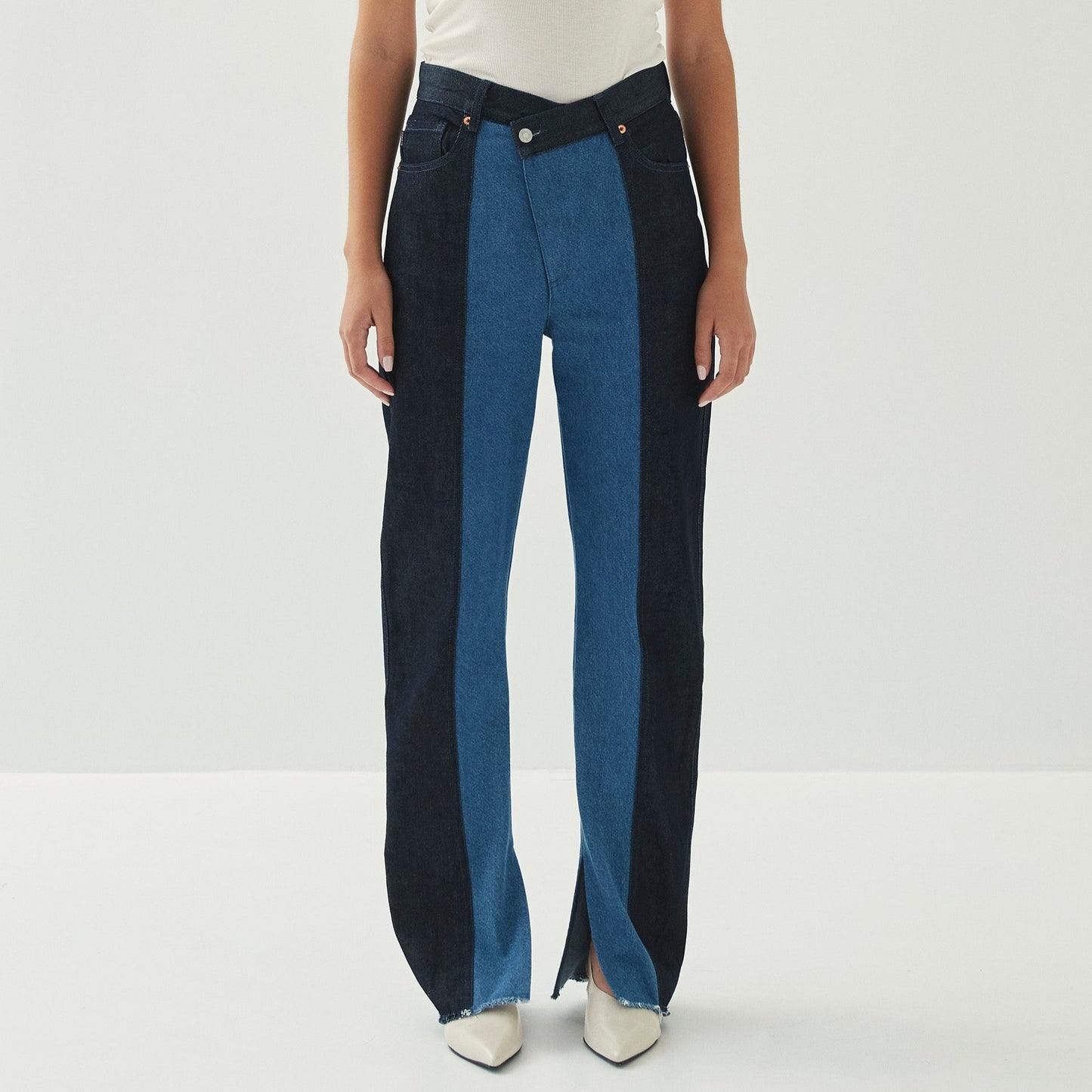 Kansas Bicolor Indigo Denim Trousers