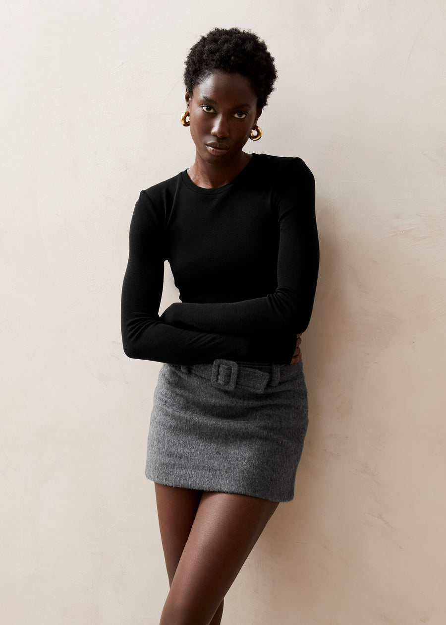 Emiko Grey Sequin Mini Skirt – Beginning Boutique US