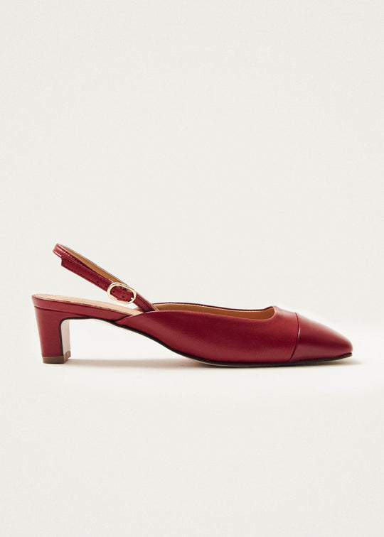 Lindy Bliss Red Leather Pumps