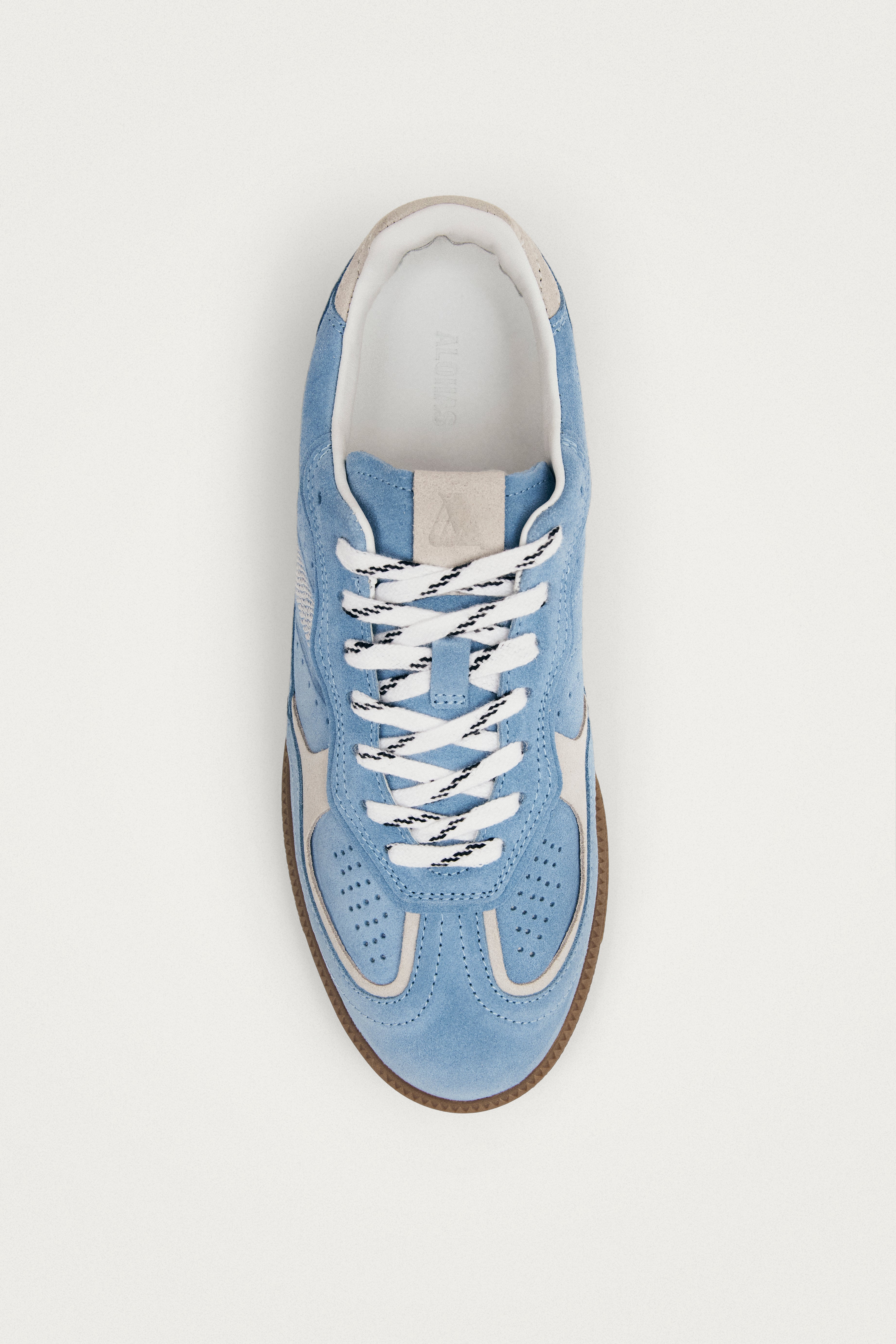 Tb.490 Rife Cornflower Blue Cream Leather Sneakers | ALOHAS