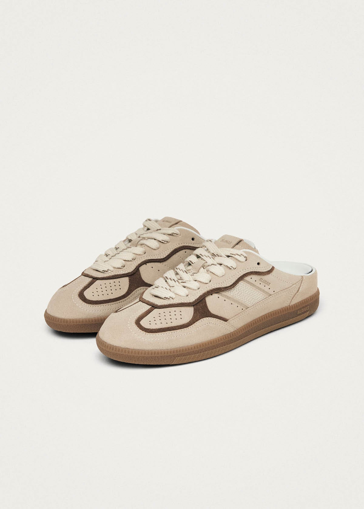 Mules Sneaker in Pelle Color Crema ALOHAS1