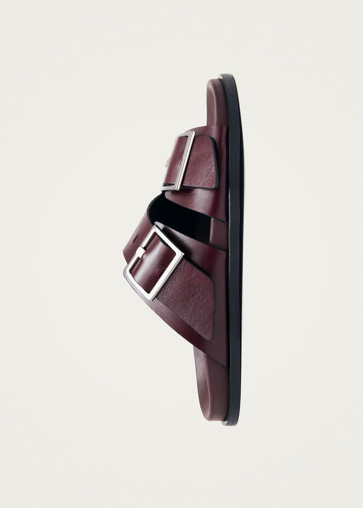 Alba Rift Burgundy Leather Sandals