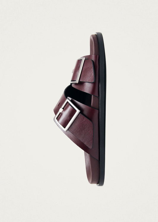 Alba Rift Burgundy Leather Sandals-image