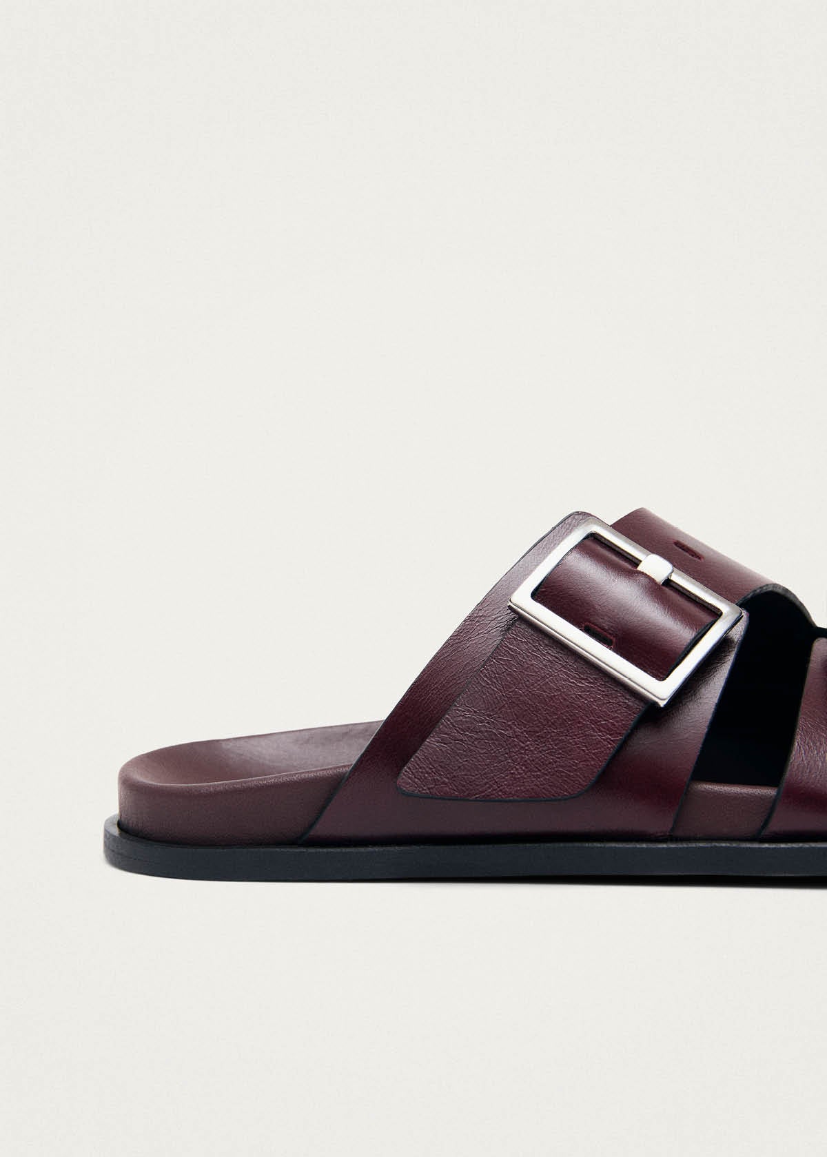Alba Rift Burgundy Leather Sandals