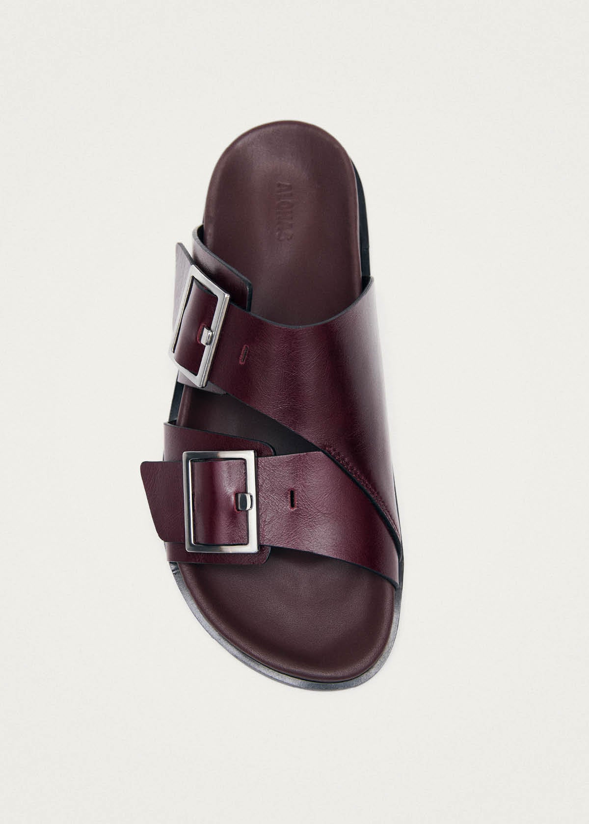 Alba Rift Burgundy Leather Sandals