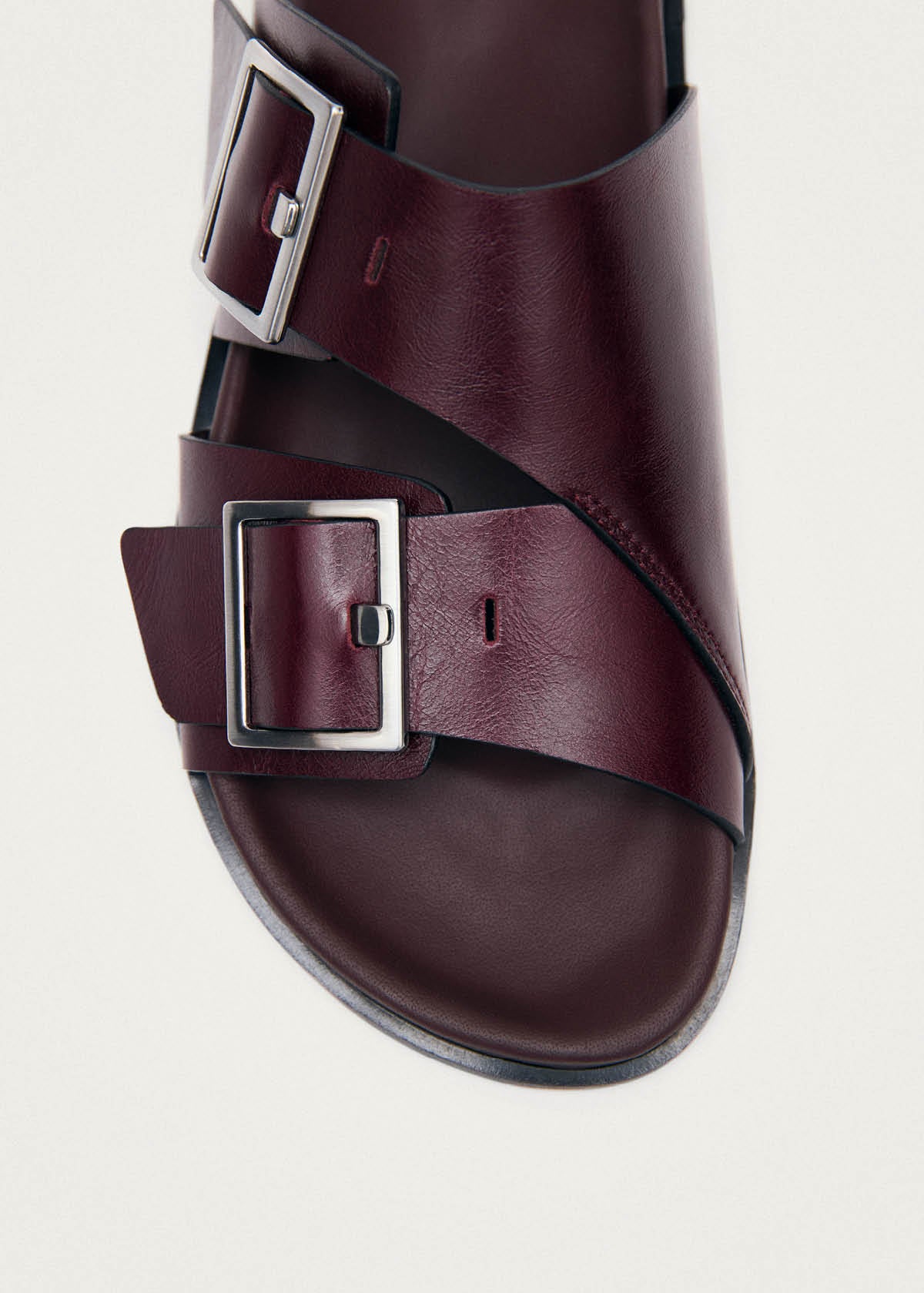 Alba Rift Burgundy Leather Sandals