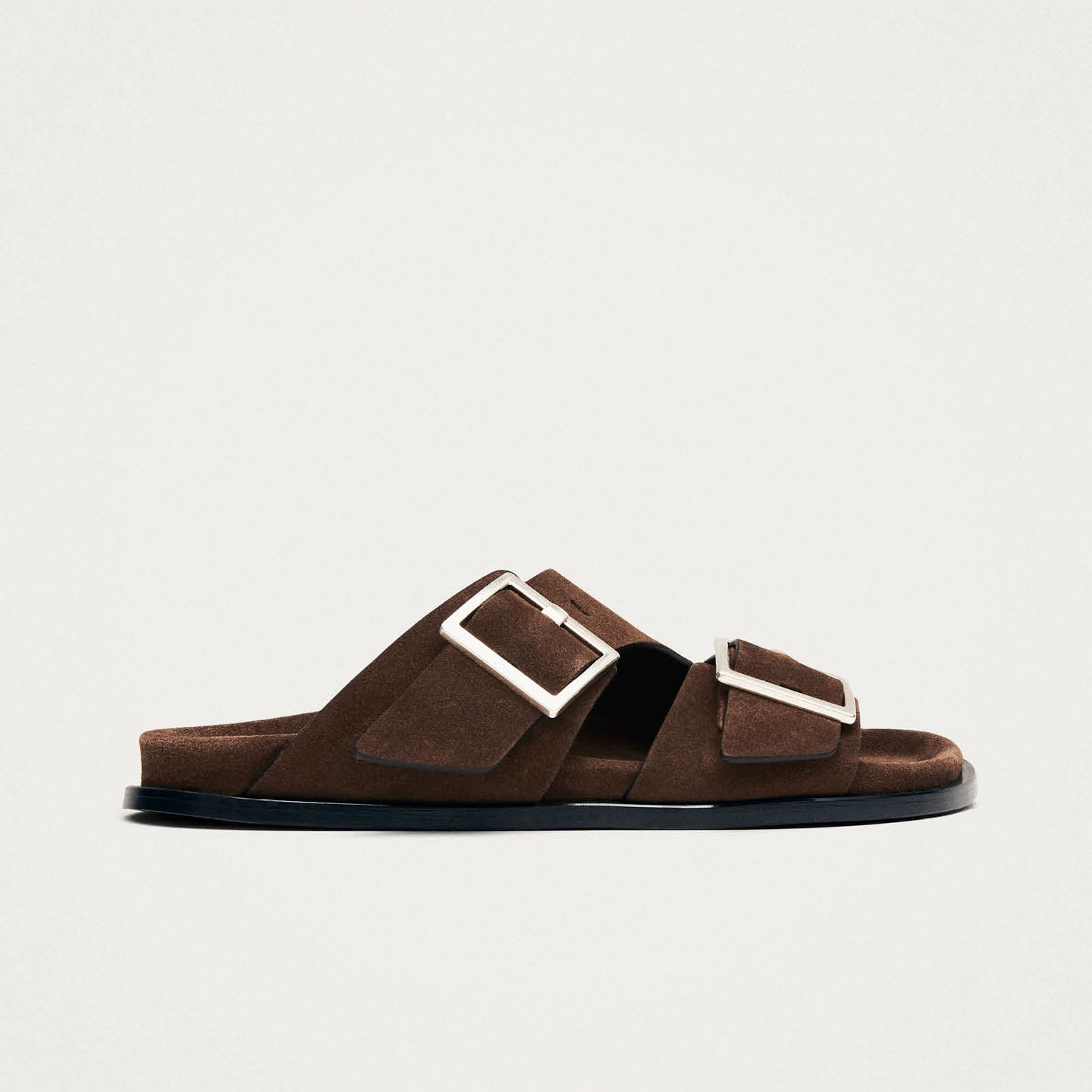 Alba Suede Brown Leather Sandals