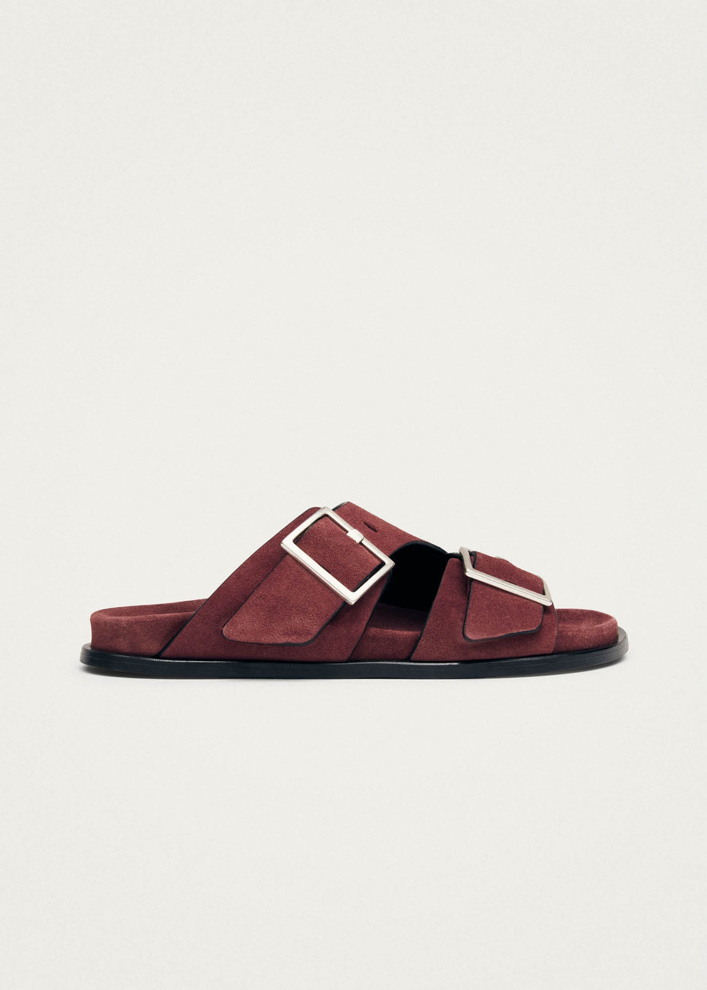 Alba Suede Burgundy Leather Sandals