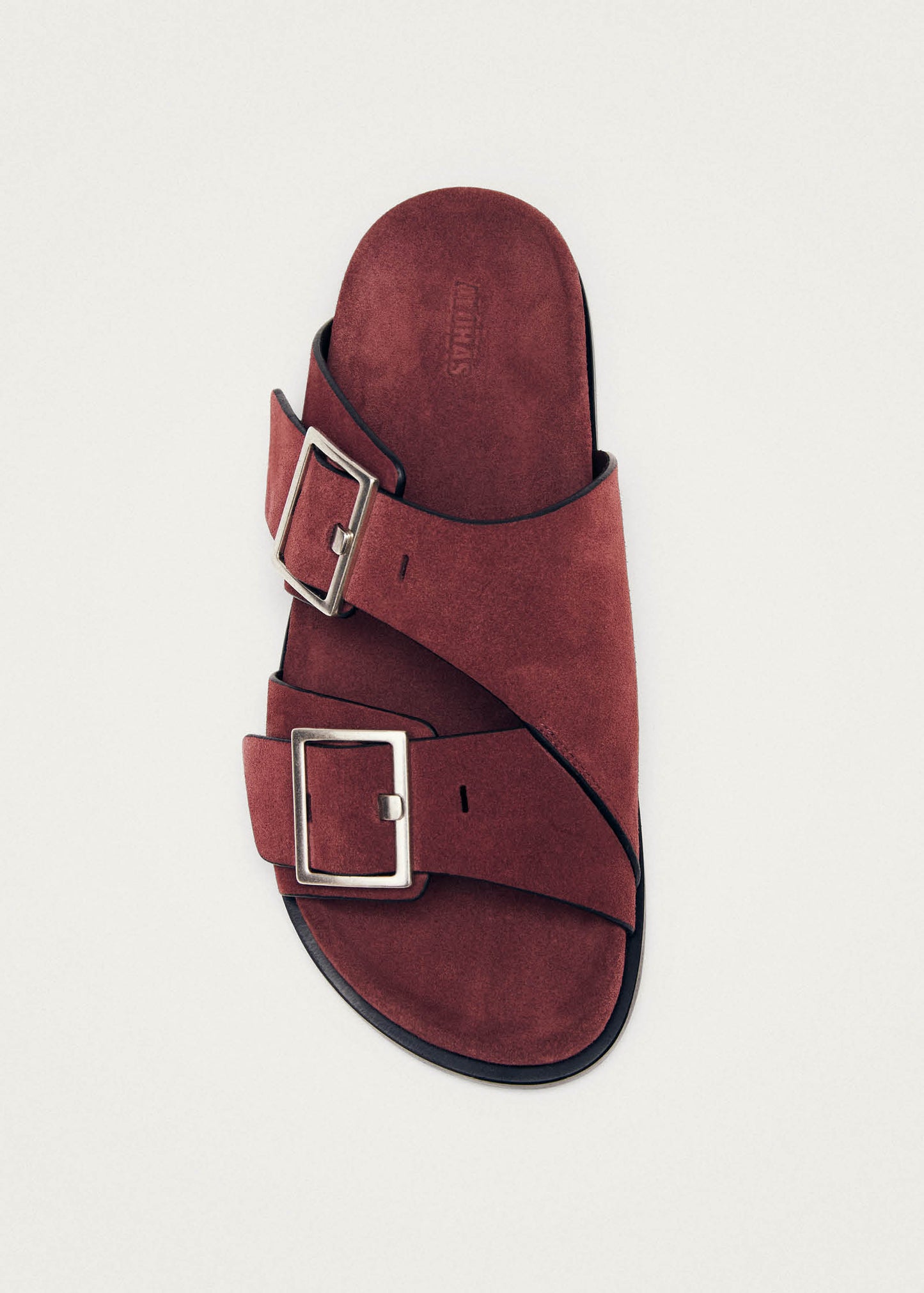 Alba Suede Burgundy Leather Sandals