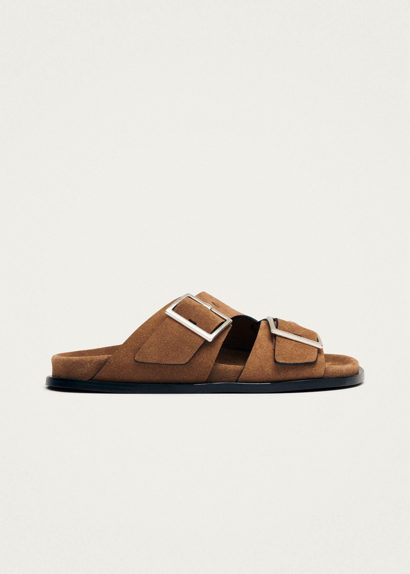 Alba Suede Tan Leather Sandals