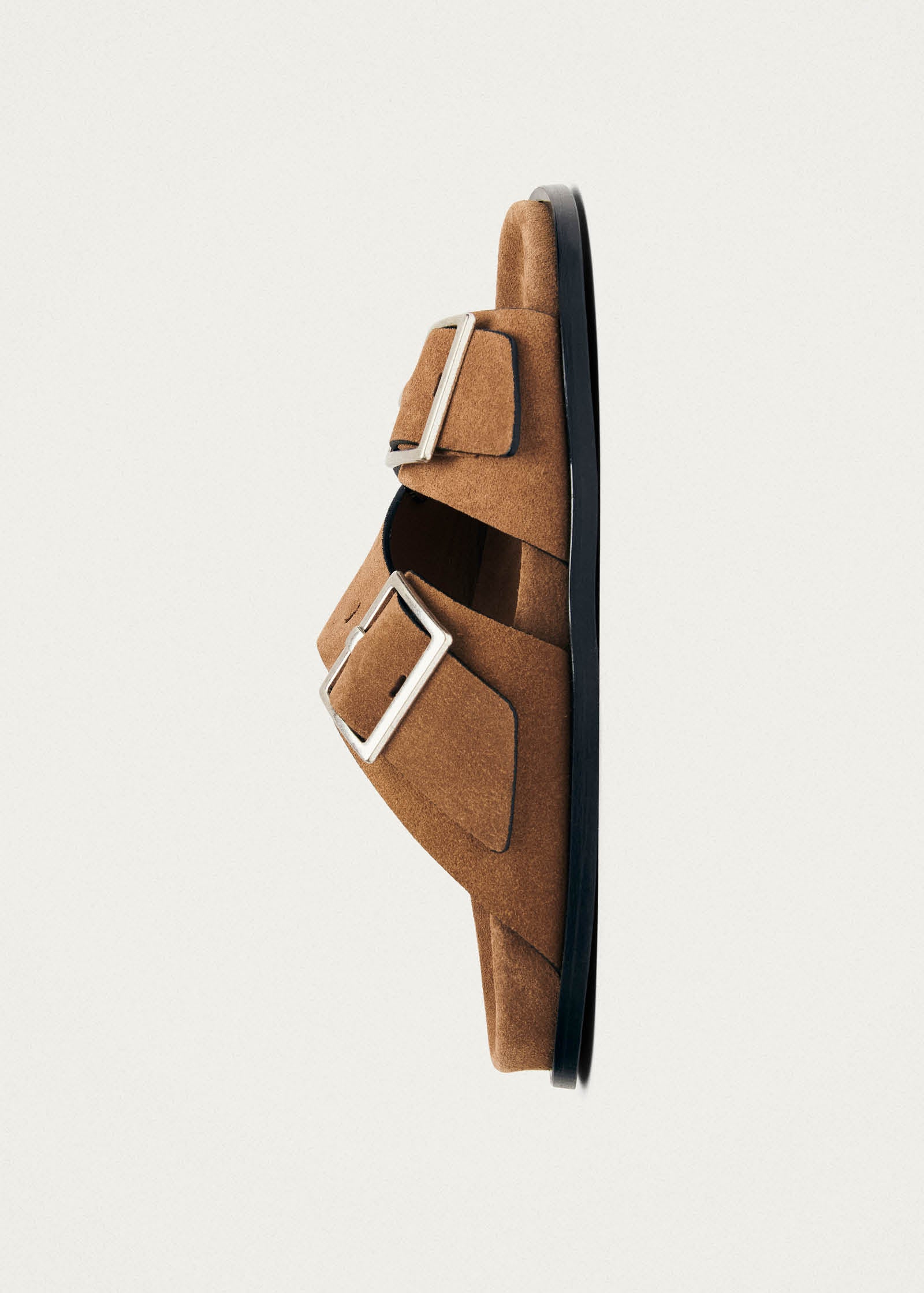 Alba Suede Tan Leather Sandals
