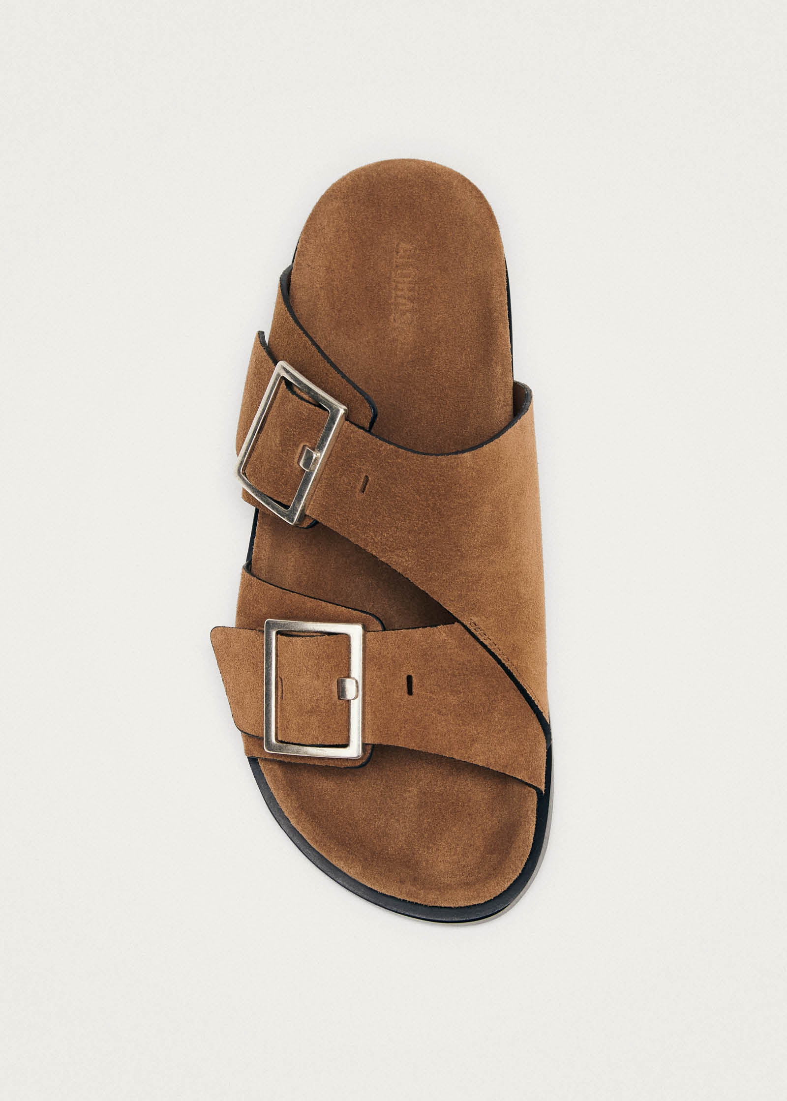 Alba Suede Tan Leather Sandals