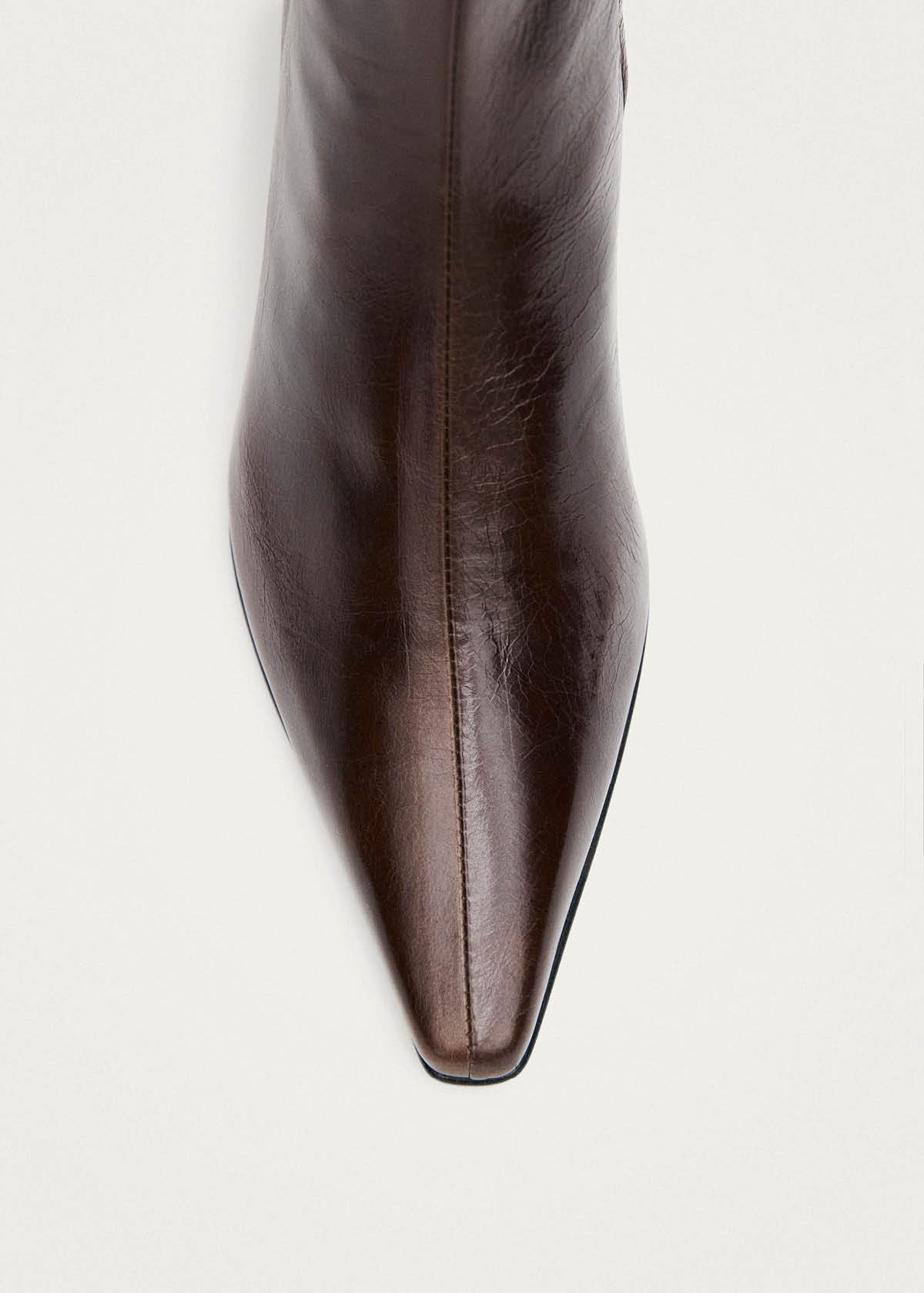 Ambar Botines De Cuero Marrón Rift