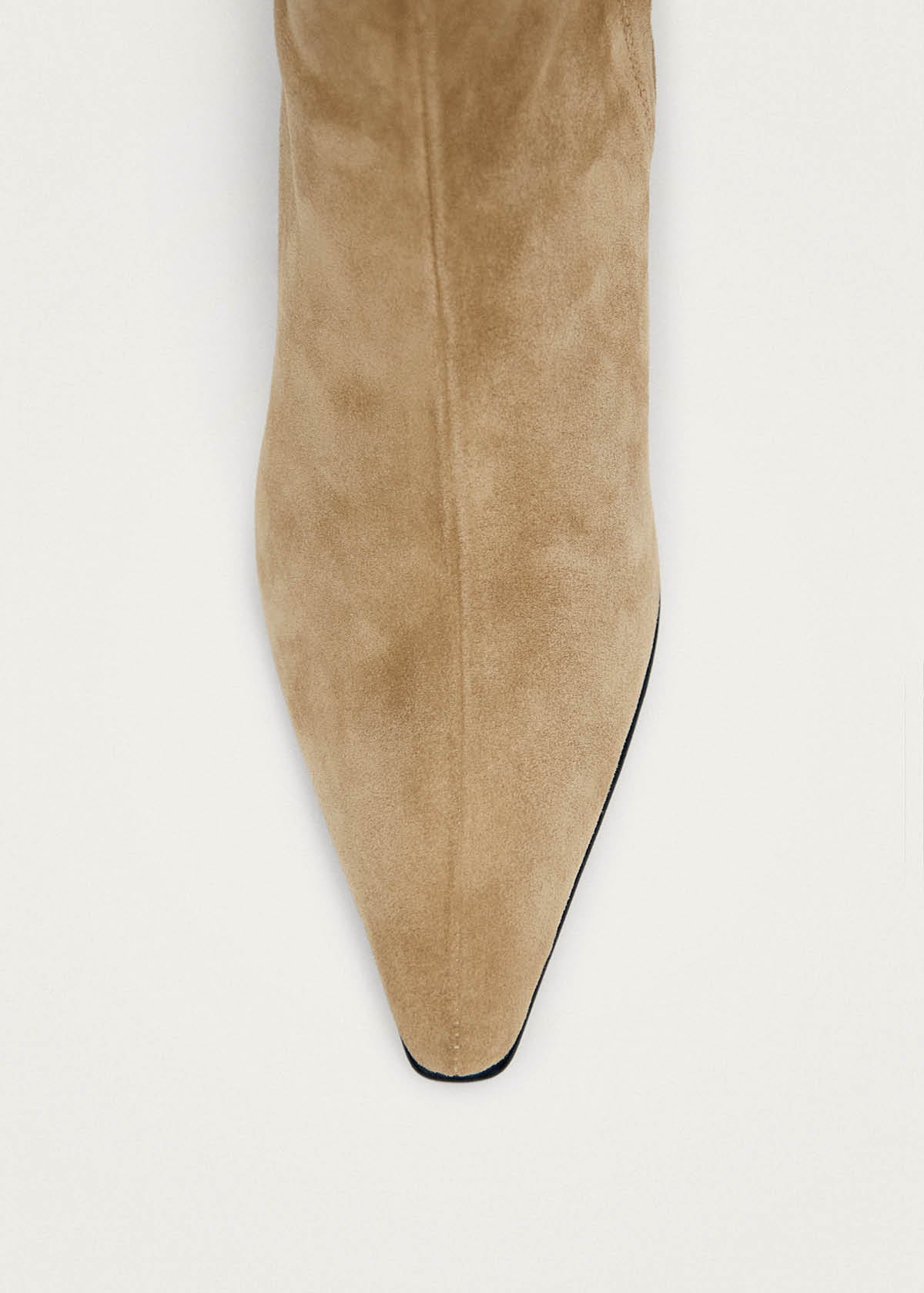 Ambar Suede Tan Leather Ankle Boots
