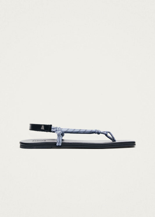 Amelya Blue Leather Sandals-image