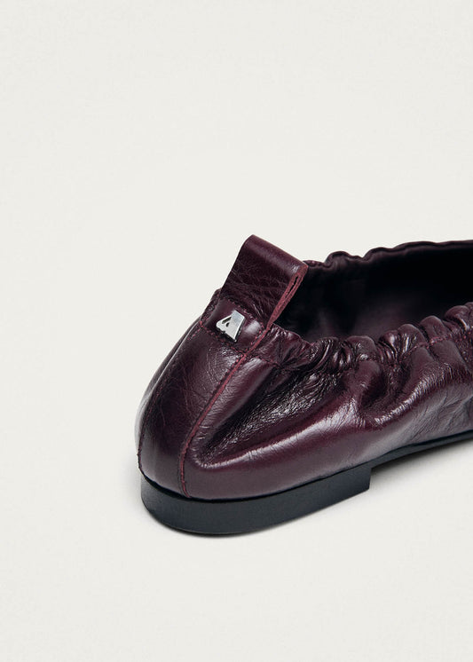 Arden Rift Burgundy Leather Ballet Flats-image